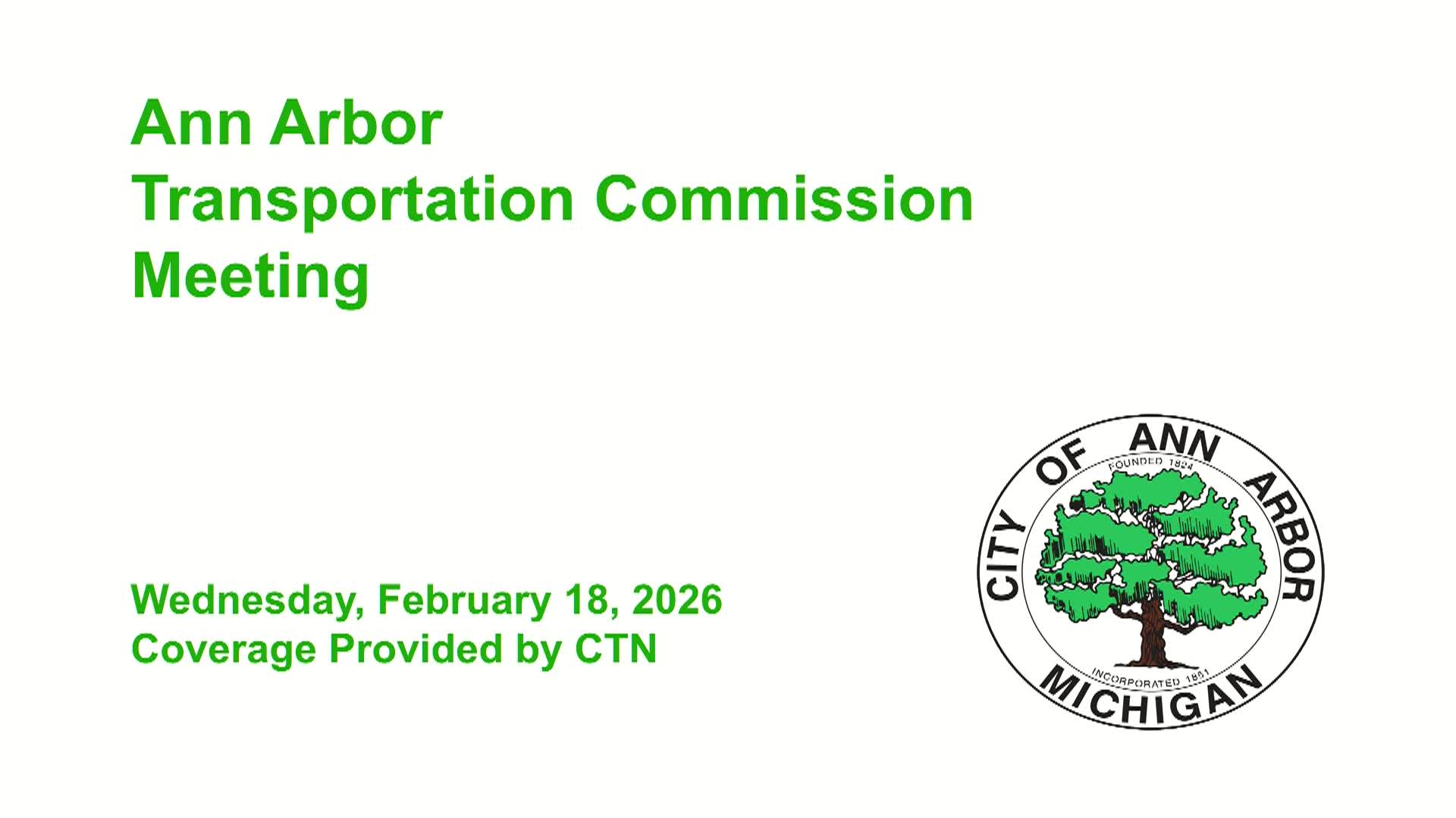 Transportation Commission Meeting 2/18/26