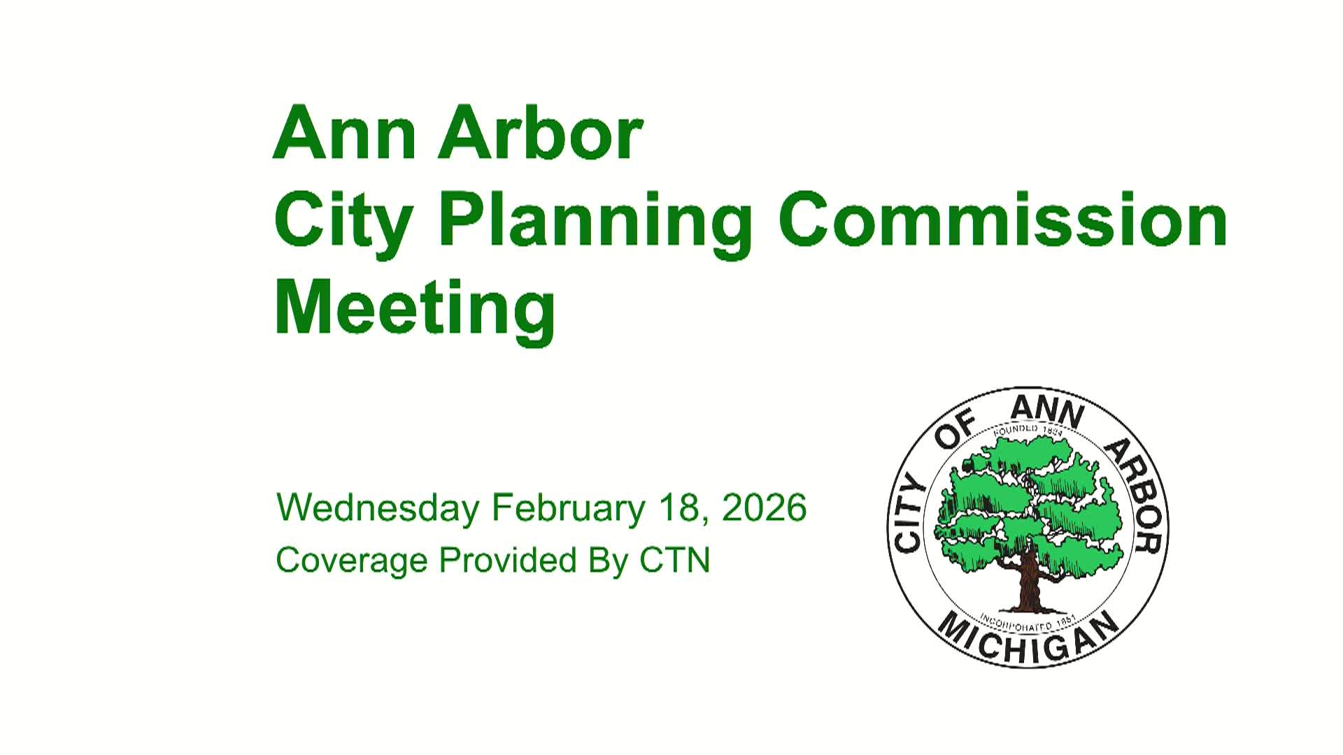Planning Commission Meeting 2/18/26