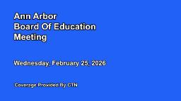 Navigate to Board of Education Meeting 2/25/26