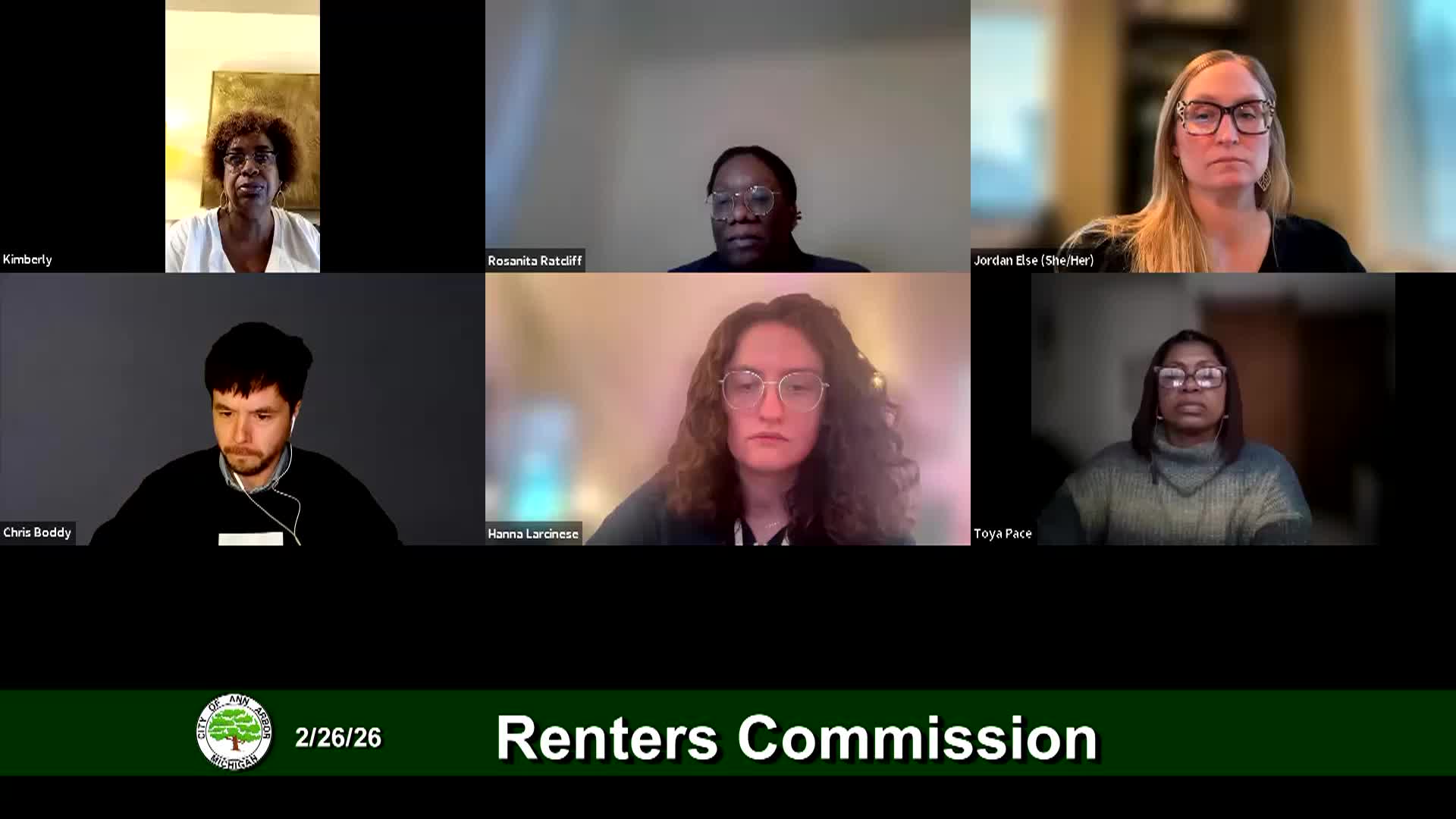 Thumbnail image for Renters Commission Meeting 2/26/26