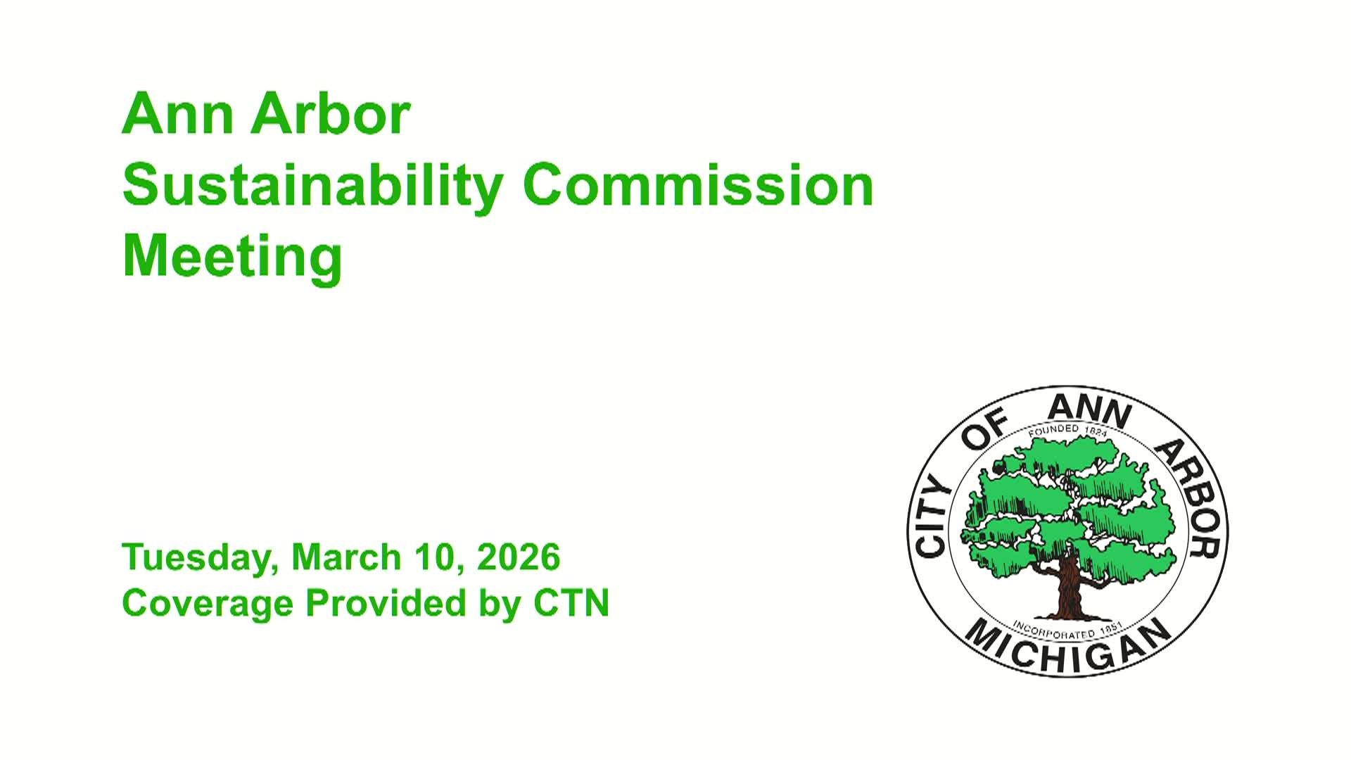 Thumbnail image for Sustainability Commission Meeting 3/10/26