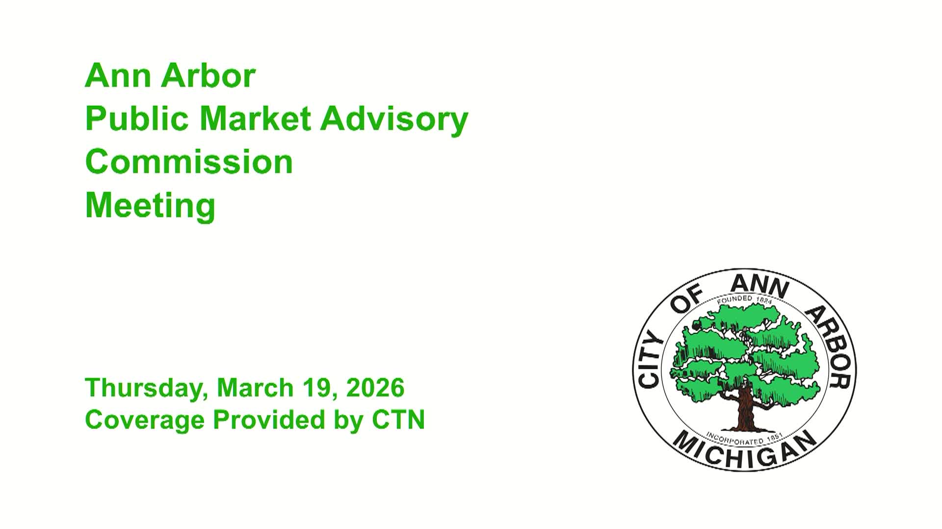 Thumbnail image for Public Market Advisory Commission Meeting 3/19/26
