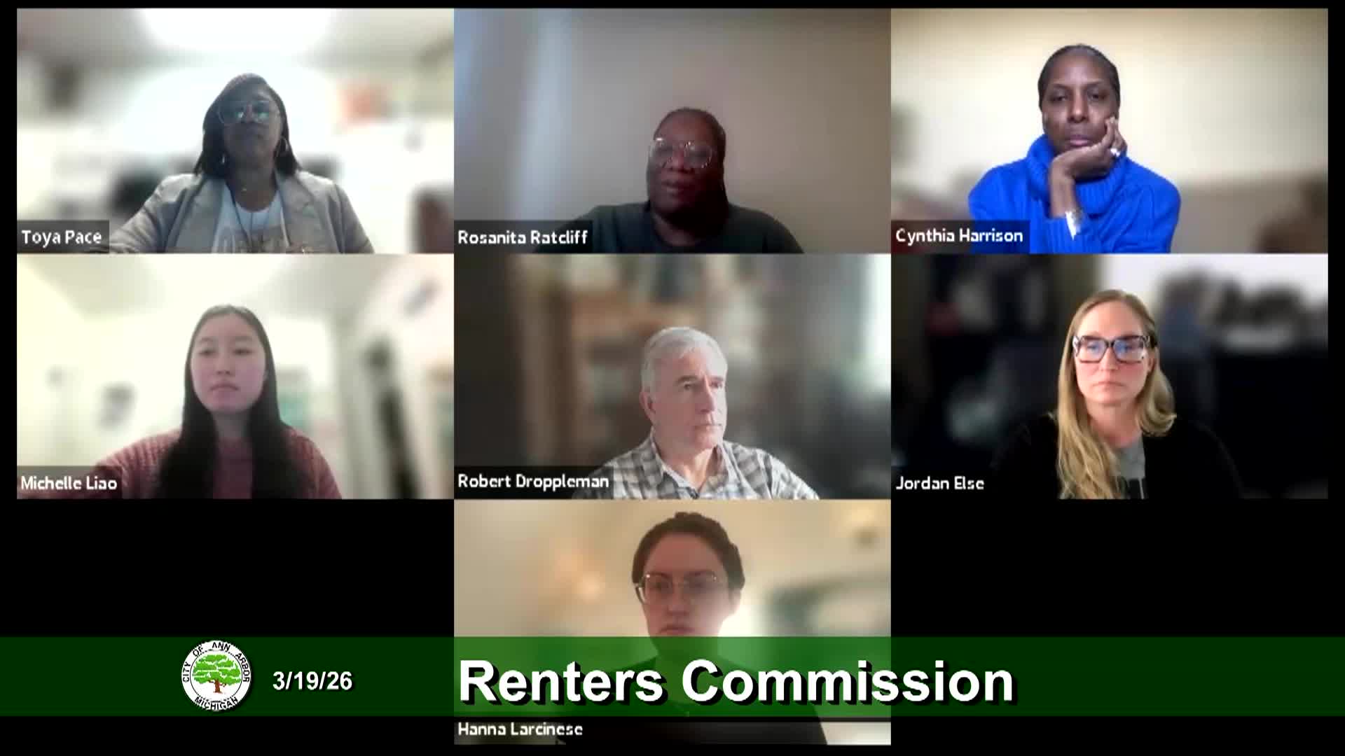 Thumbnail image for Renters Commission Meeting 3/19/26