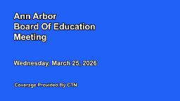 Navigate to Board of Education Meeting 3/25/26