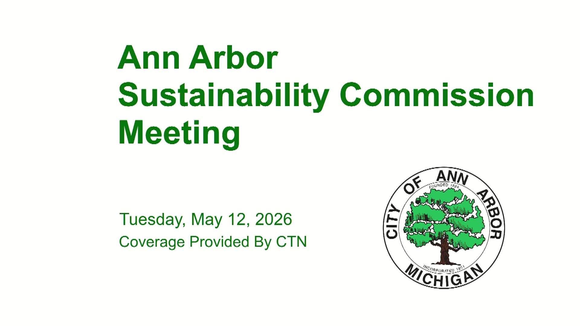 Thumbnail image for Sustainability Commission Meeting 5/12/26