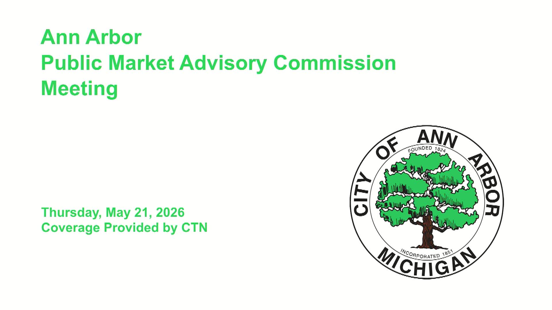 Thumbnail image for Public Market Advisory Commission Meeting 5/21/26
