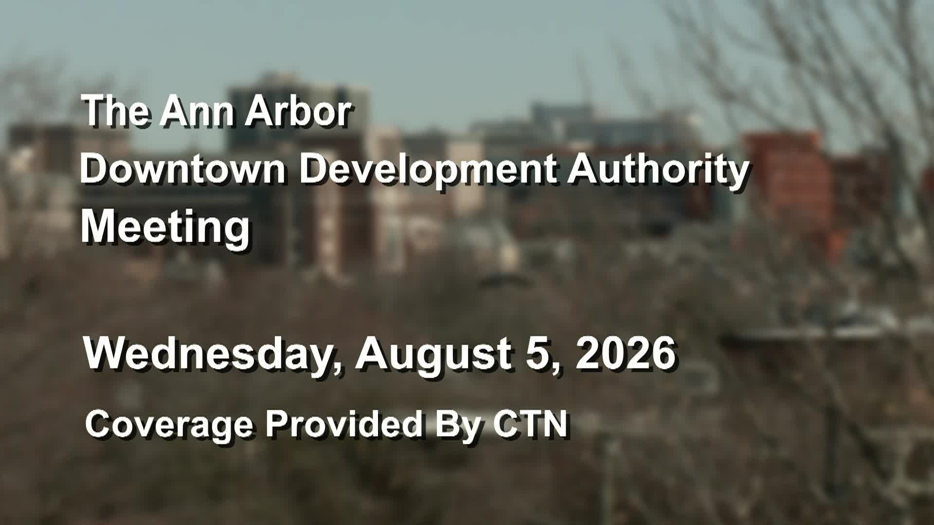 Thumbnail image for Downtown Development Authority Meeting 8/5/26