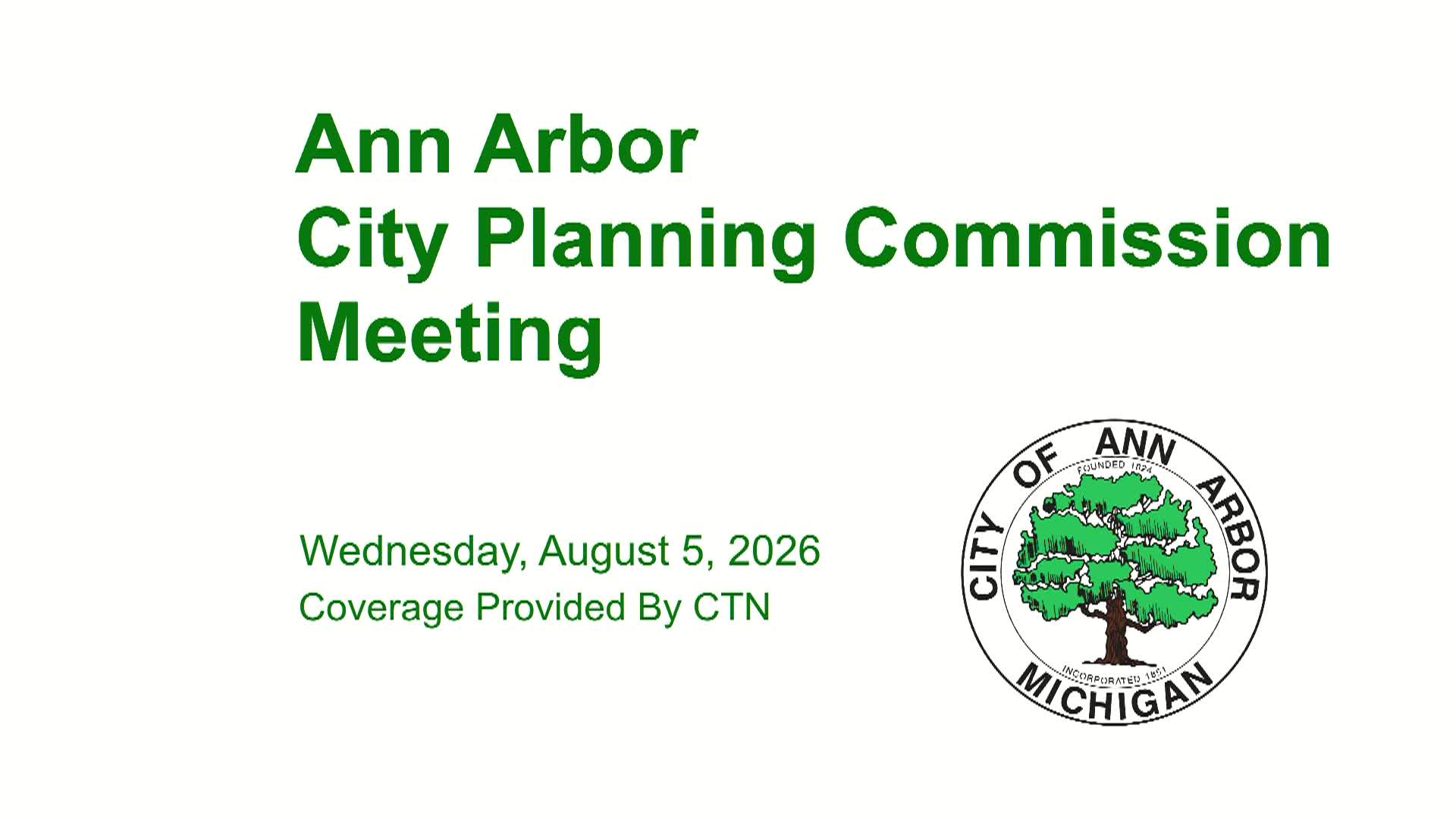 Thumbnail image for Planning Commission Meeting 8/5/26