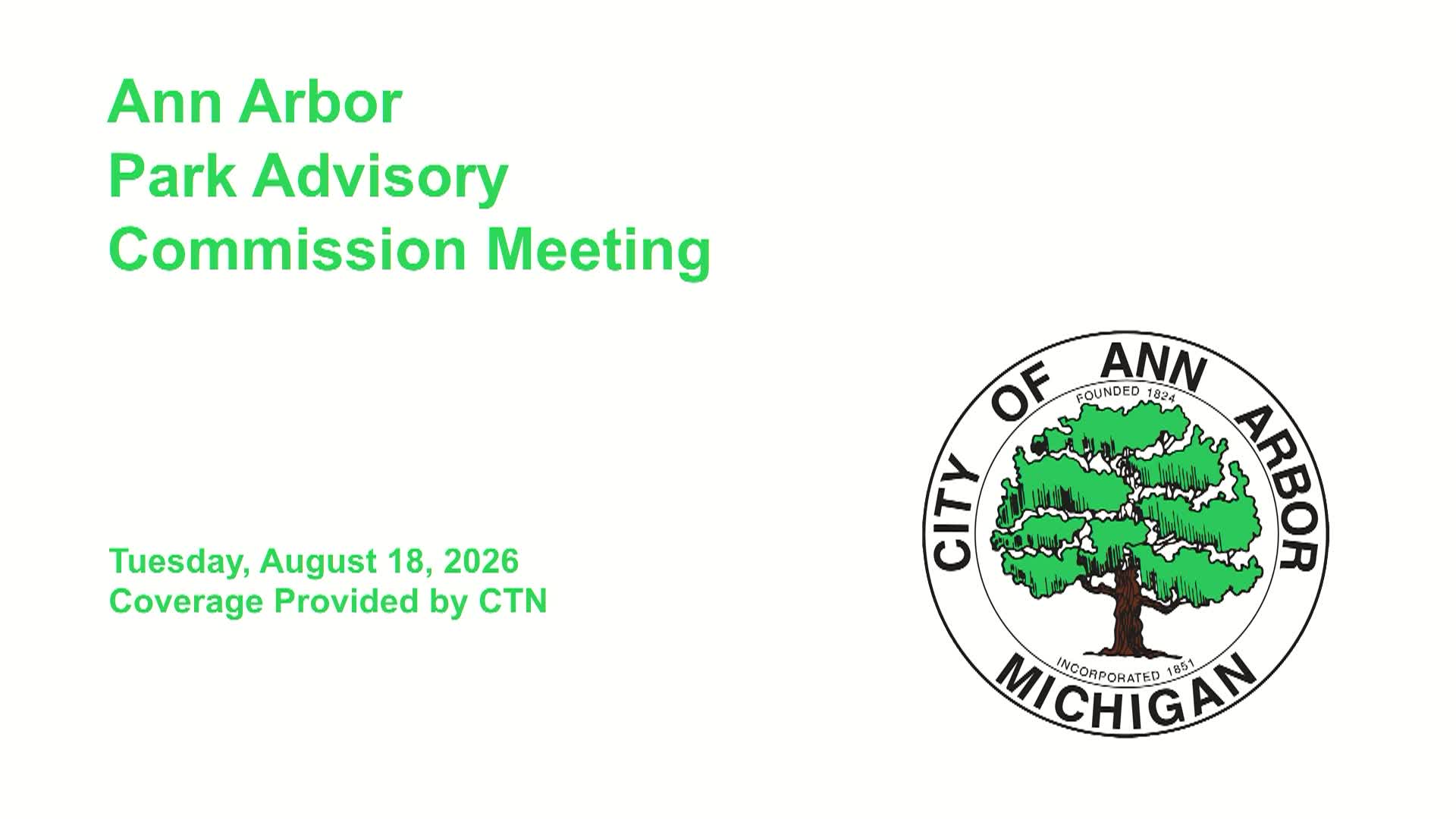 Thumbnail image for Park Advisory Commission Meeting 8/18/26