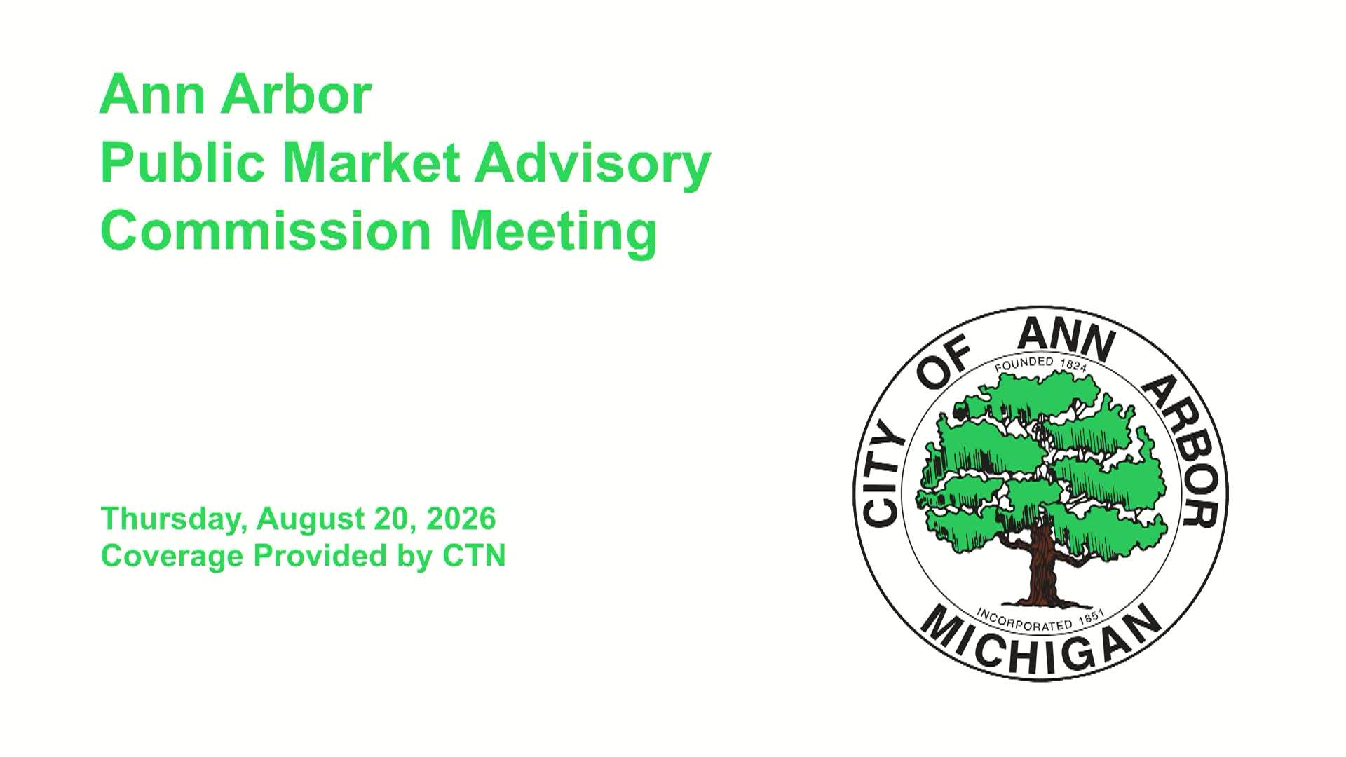 Thumbnail image for Public Market Advisory Commission Meeting 8/20/26