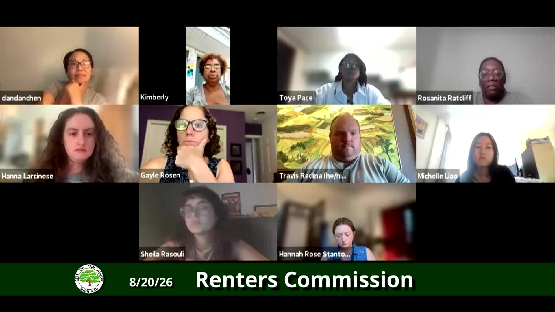 Thumbnail image for Renters Commission Meeting 8/20/26