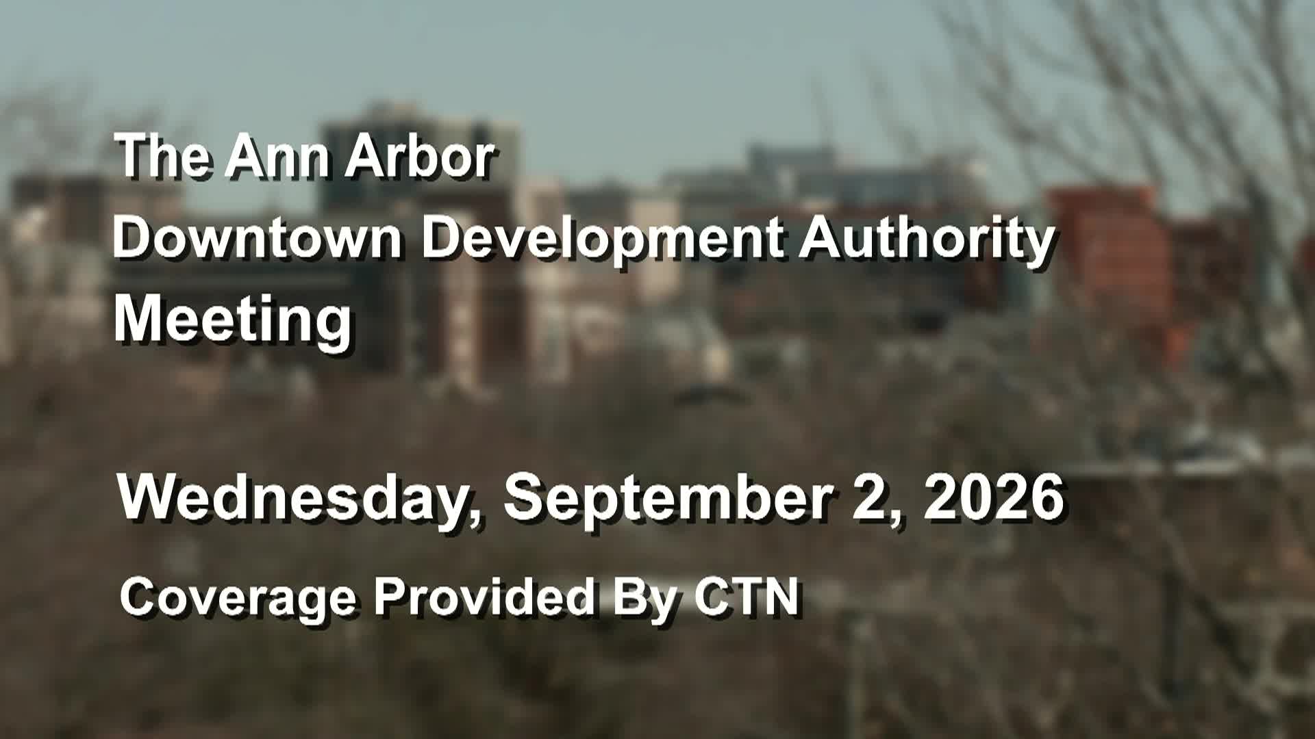 Thumbnail image for Downtown Development Authority Meeting 9/2/26