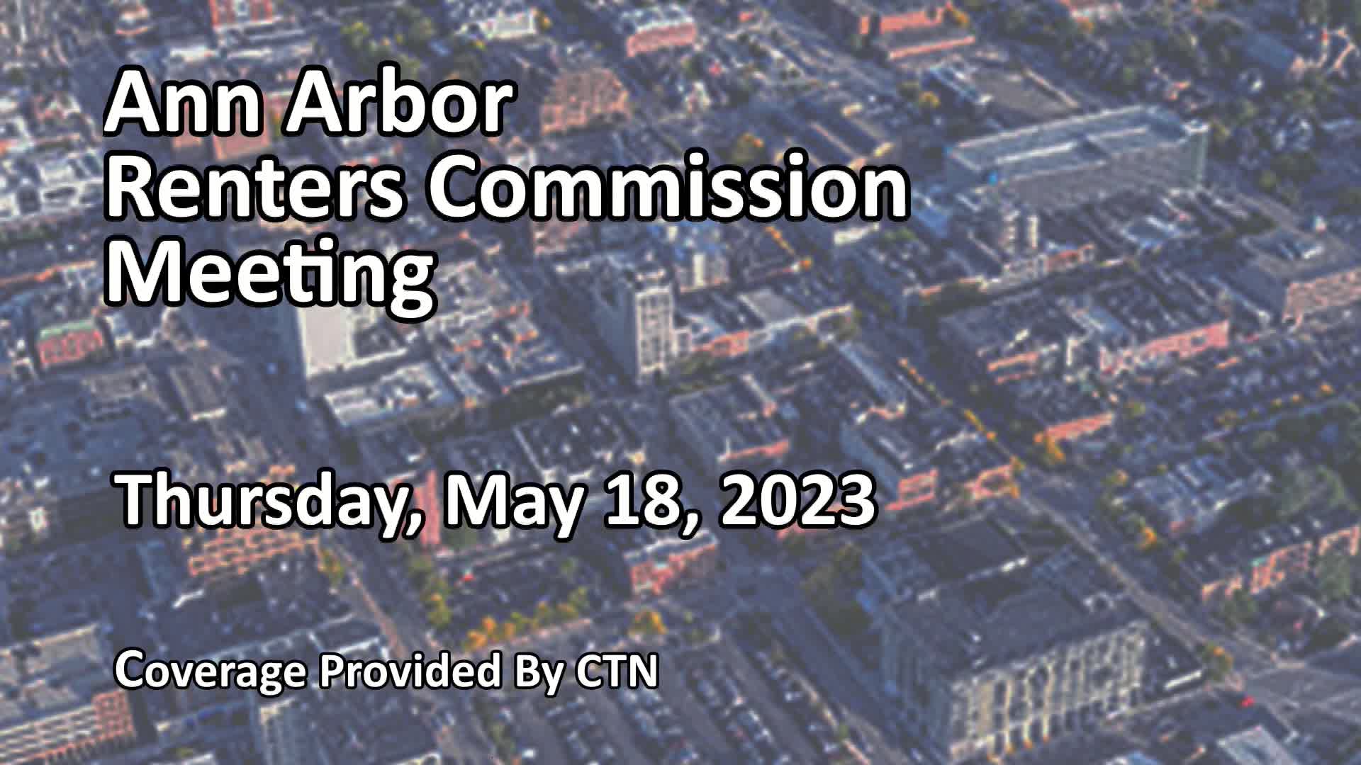 Thumbnail image for Renters Commission Meeting 5/18/23