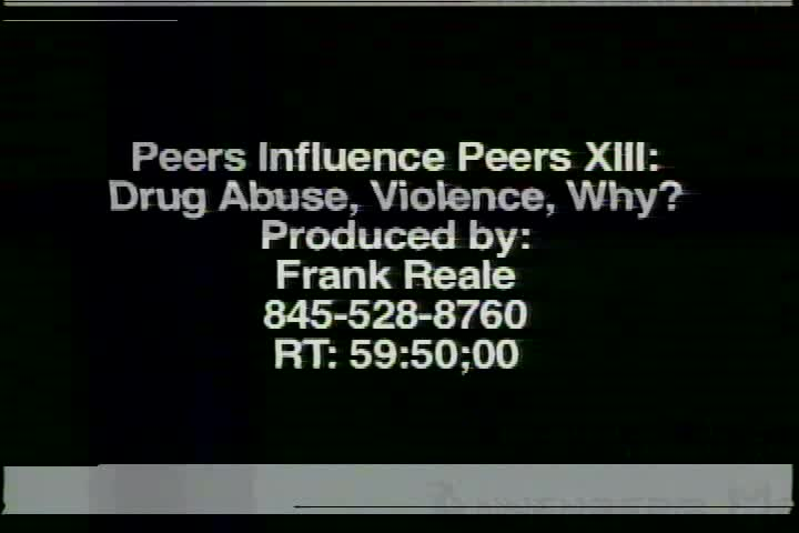 Thumbnail image for Drug Abuse, Violence, Why?