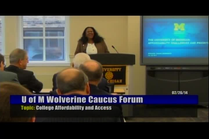 Thumbnail image for U of M Wolverine Caucus: College Affordability