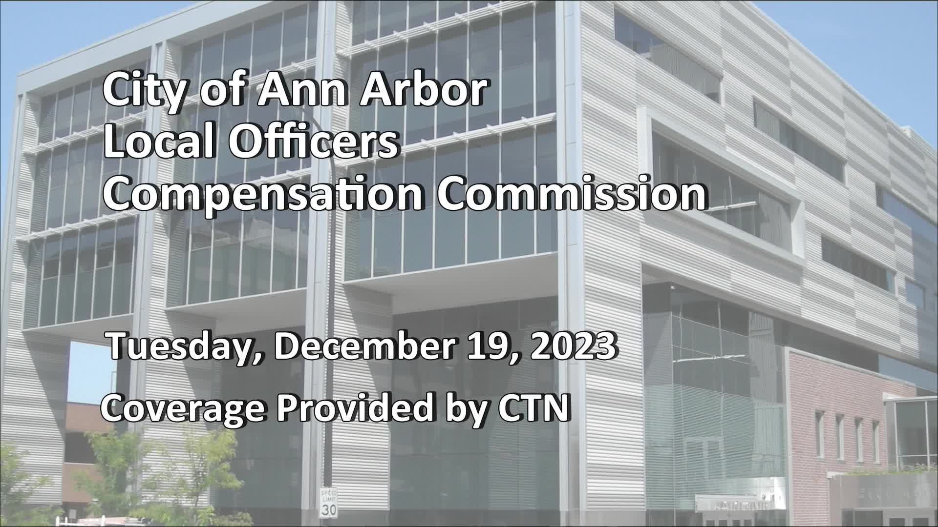 Thumbnail image for Local Officers Compensation Commission Meeting 12/19/23