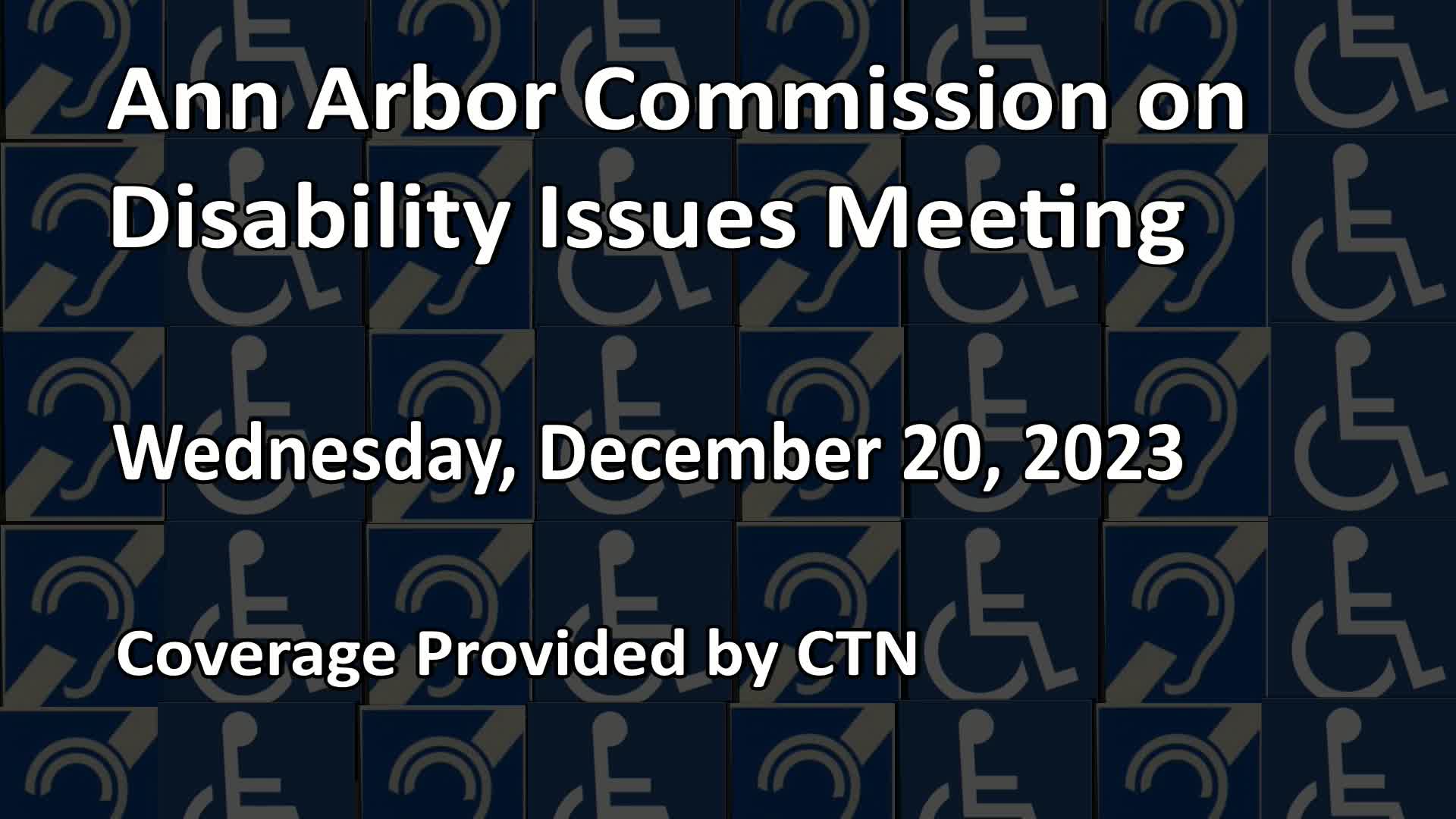 Thumbnail image for Commission on Disability Issues Meeting 12/20/23