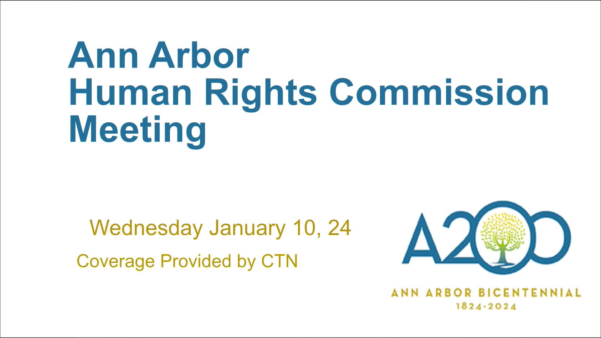 Thumbnail image for Human Rights Commission Meeting 1/10/24