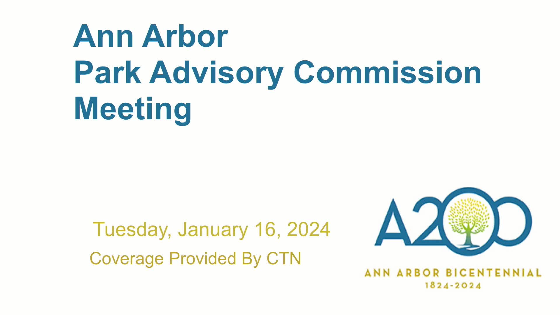Thumbnail image for Park Advisory Commission Meeting 1/16/24