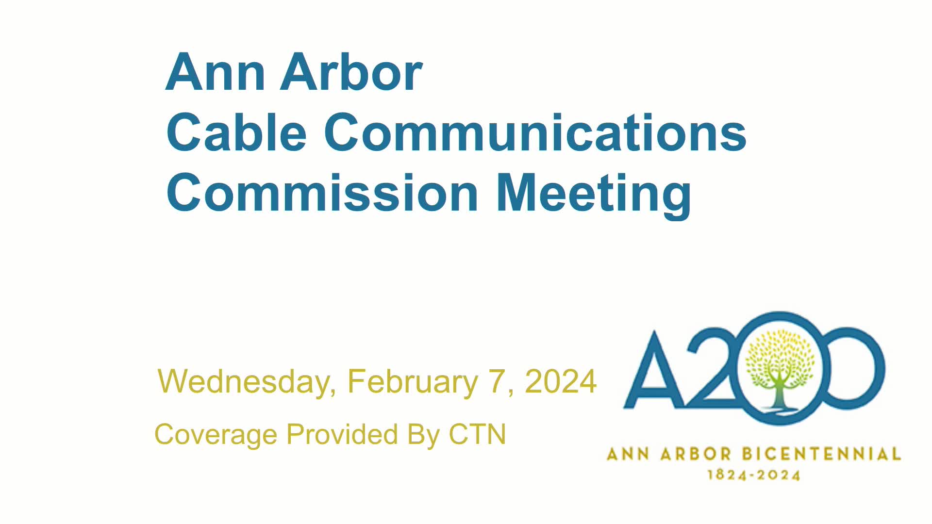Thumbnail image for Cable Communications Commission Meeting 2/7/24