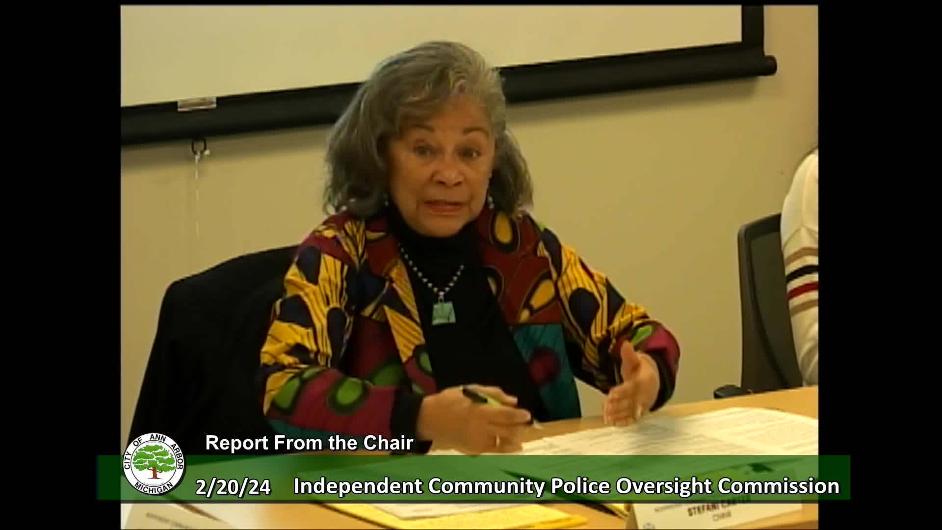 Thumbnail image for Independent Community Police Oversight Commission Meeting 2/20/24
