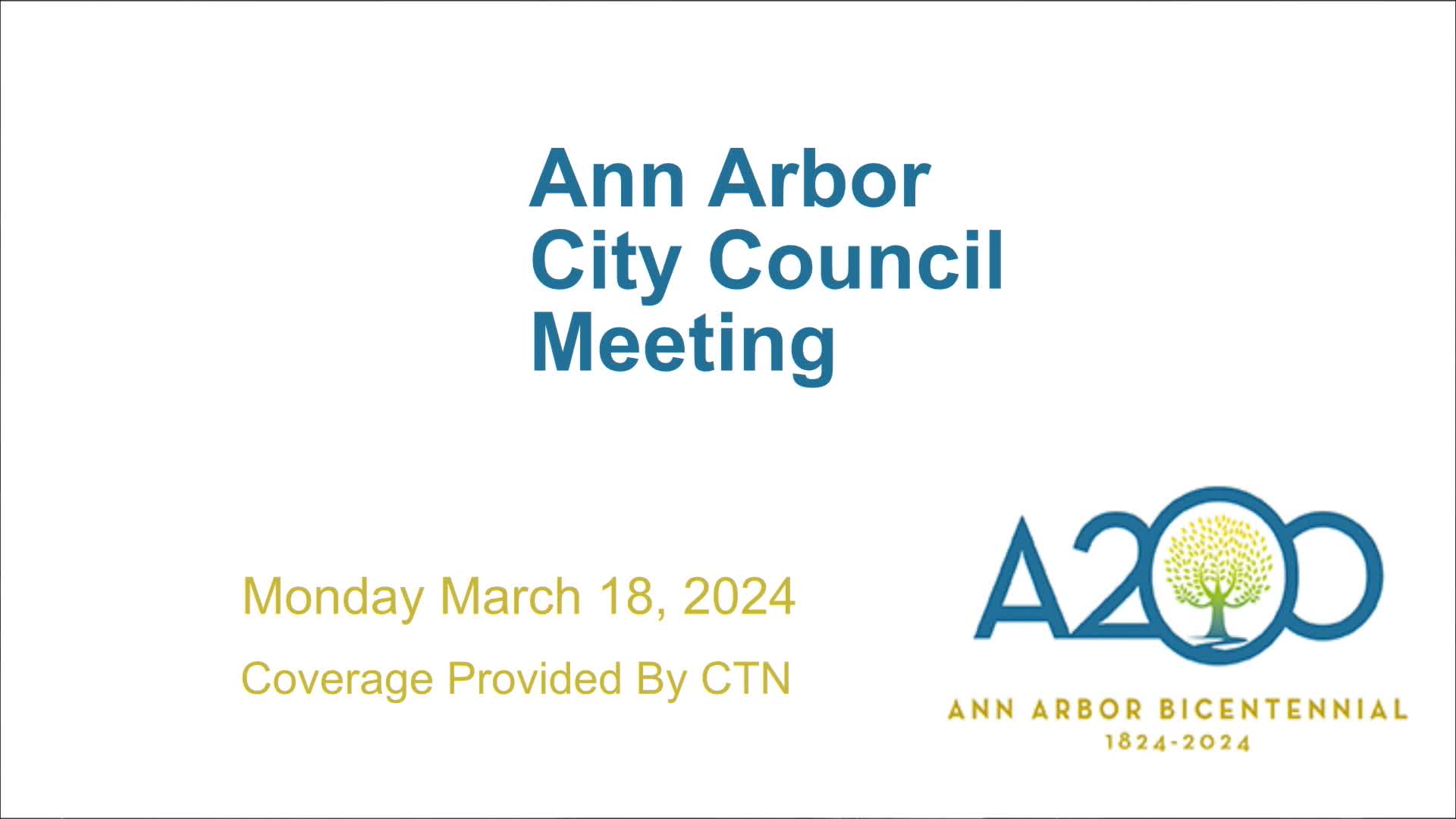 Thumbnail image for City Council Meeting 3/18/24