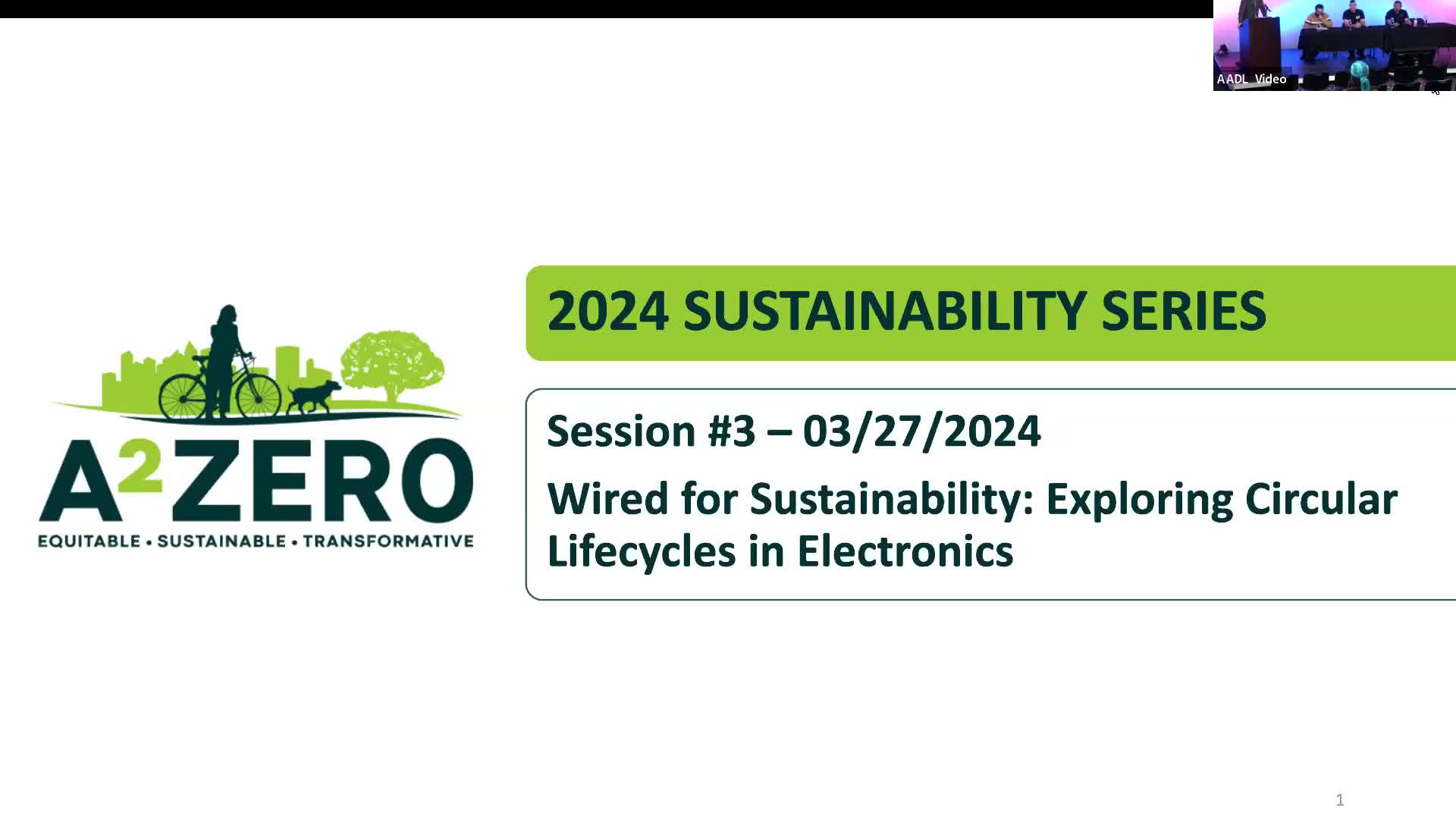 Thumbnail image for A2Zero Sustainability Series 2024