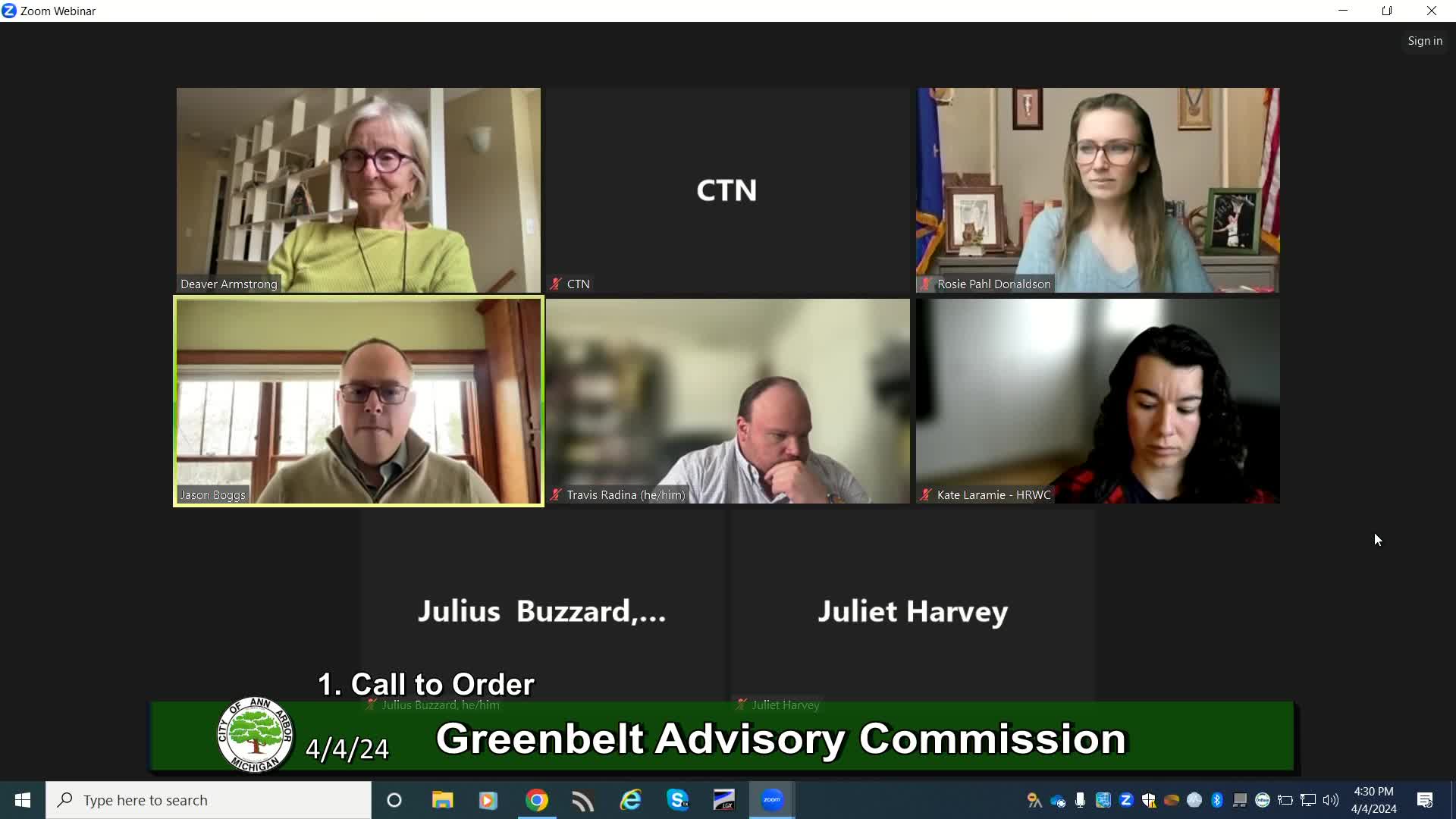 Thumbnail image for Greenbelt Advisory Commission Meeting 4/4/24