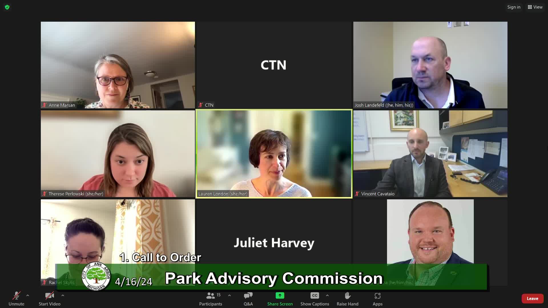 Thumbnail image for Park Advisory Commission Meeting 4/16/24