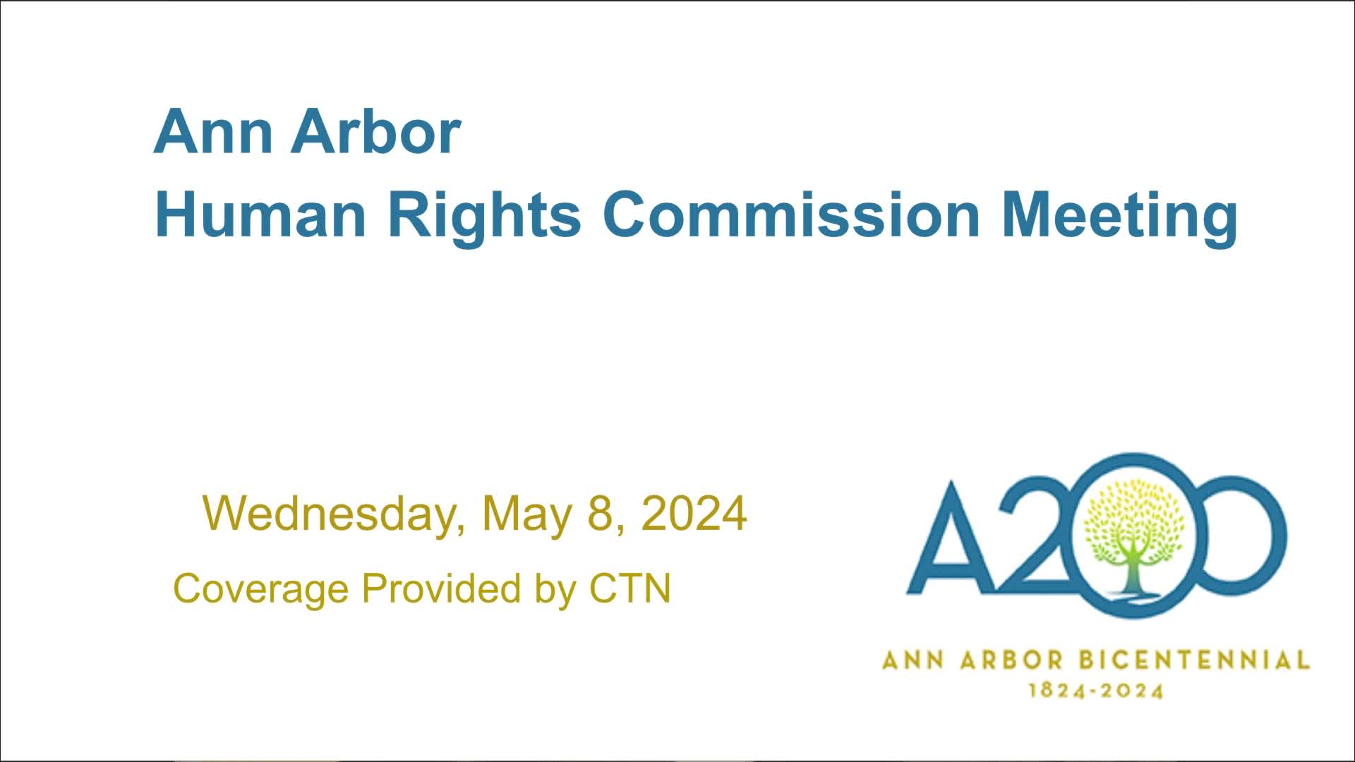 Thumbnail image for Human Rights Commission Meeting 5/8/24
