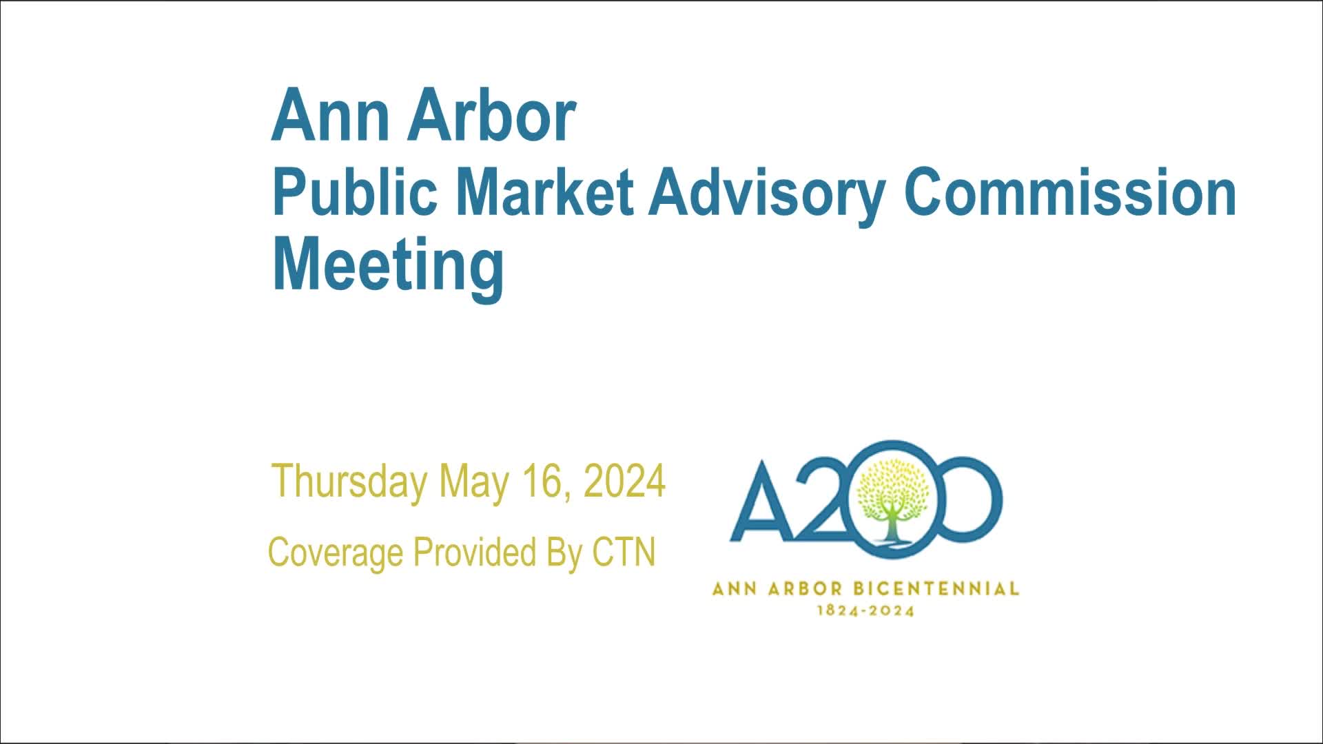 Thumbnail image for Public Market Advisory Commission Meeting 5/16/24