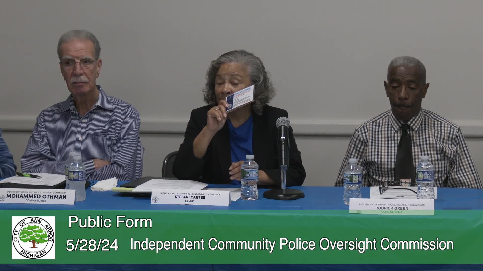Thumbnail image for Independent Community Police Oversight Commission Meeting 5/28/24