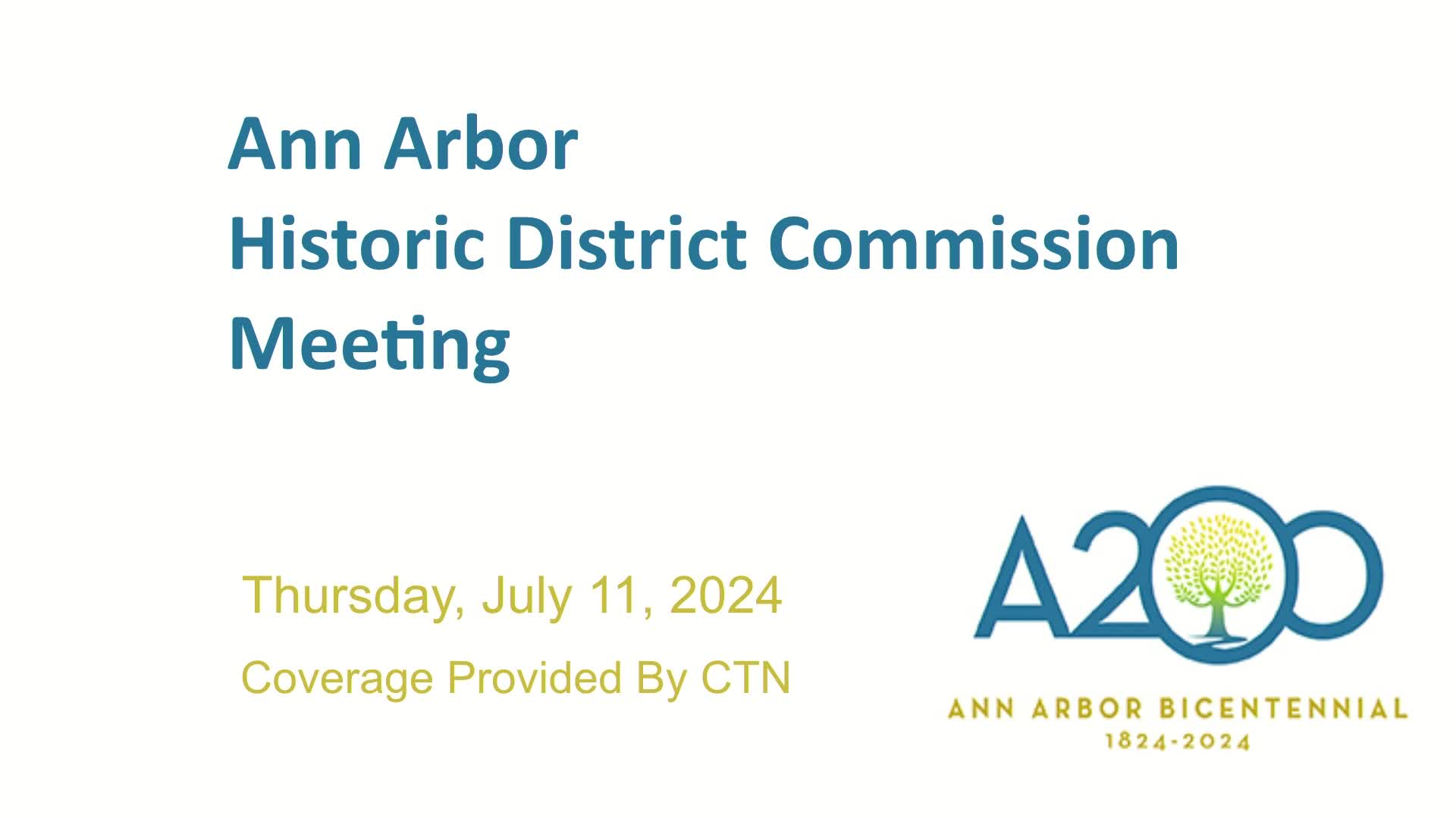 Thumbnail image for Historic District Commission Meeting 7/11/24