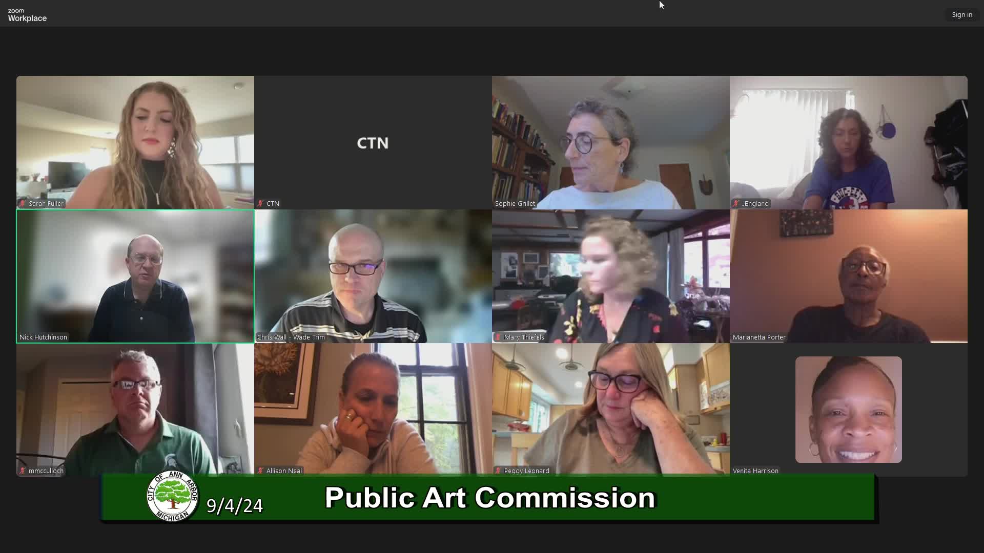 Thumbnail image for Public Art Commission Meeting 9/4/24