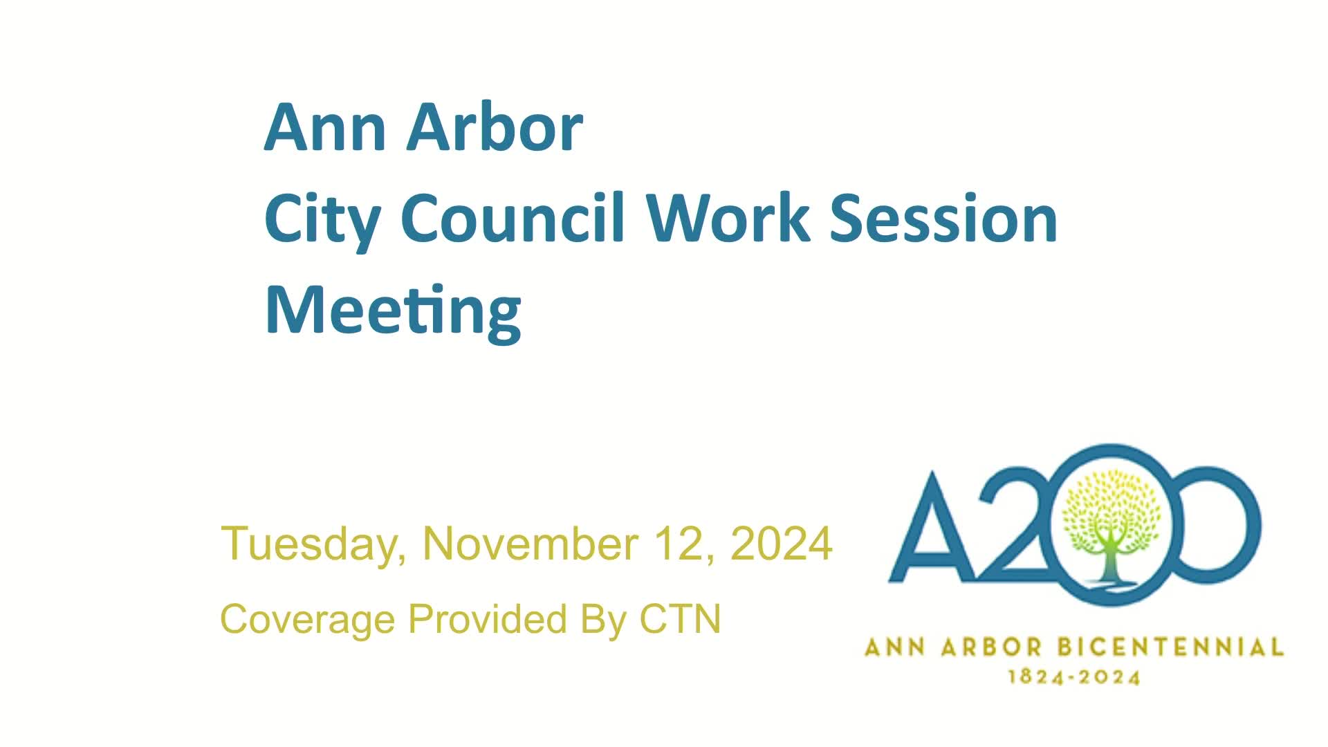 Thumbnail image for City Council Work Session 11/12/24
