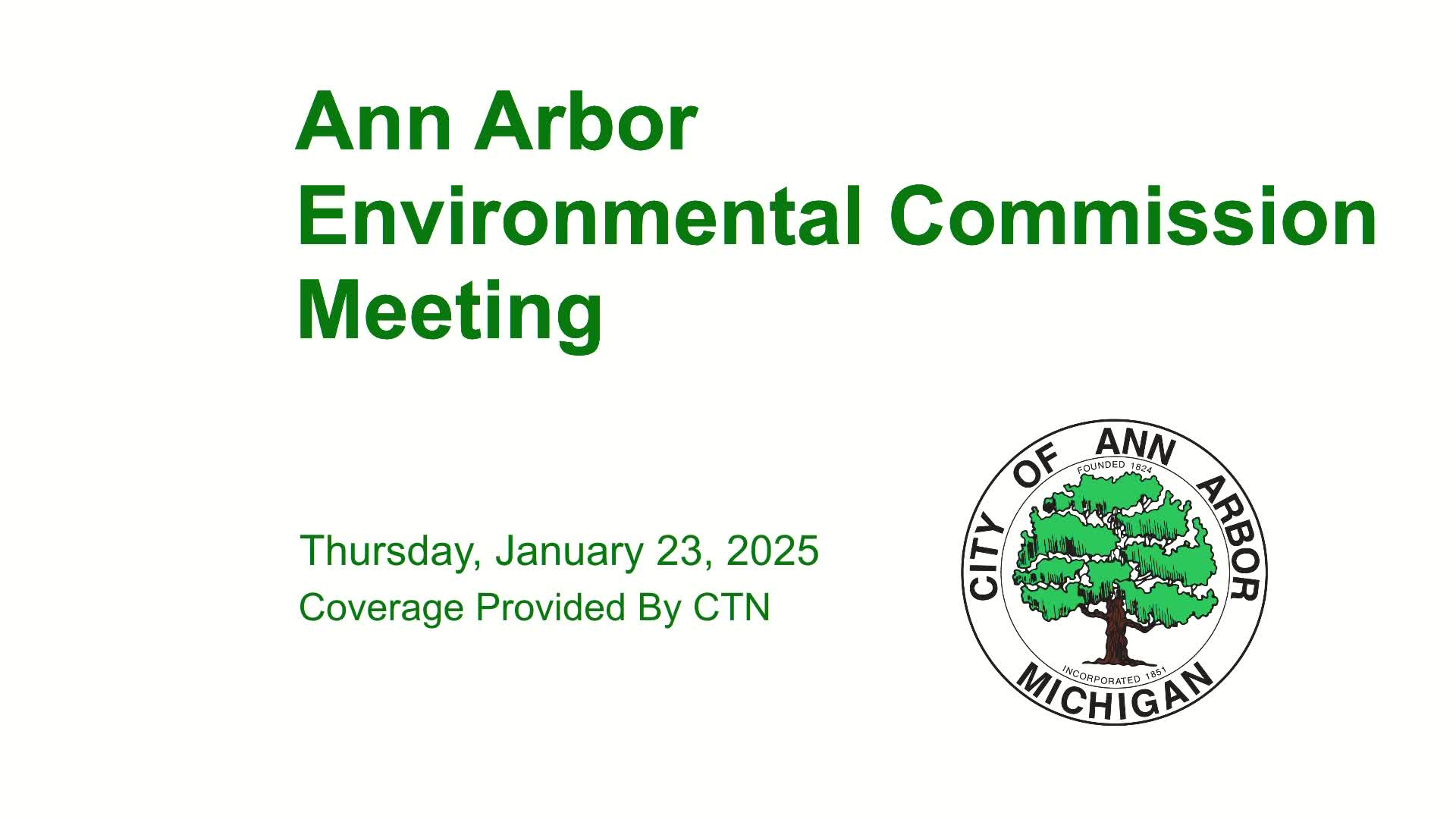 Thumbnail image for Environmental Commission Meeting 1/23/25