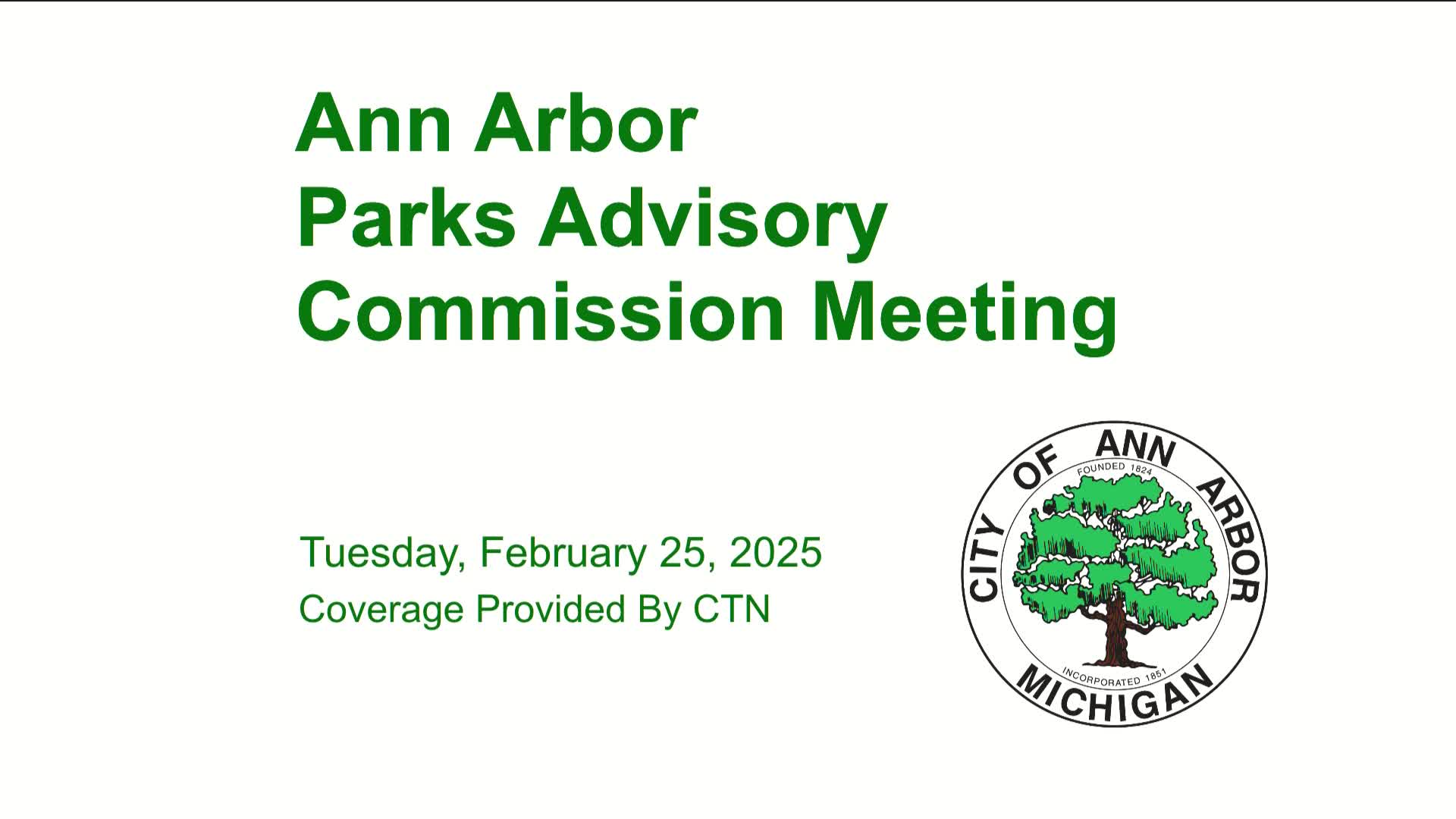 Thumbnail image for Park Advisory Commission Meeting 2/25/25