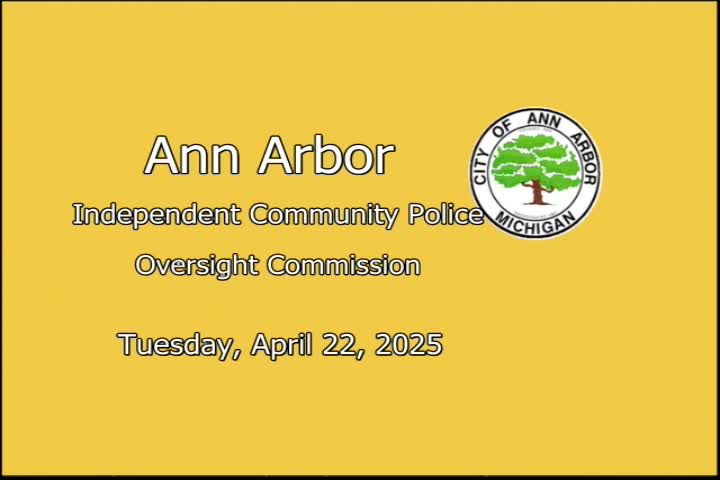 Thumbnail image for Independent Community Police Oversight Commission Meeting 4/22/25