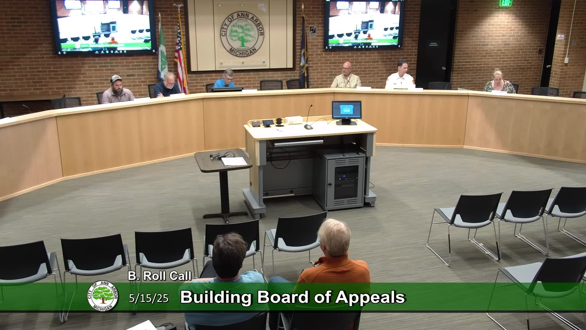 Thumbnail image for Building Board of Appeals Meeting 5/15/25