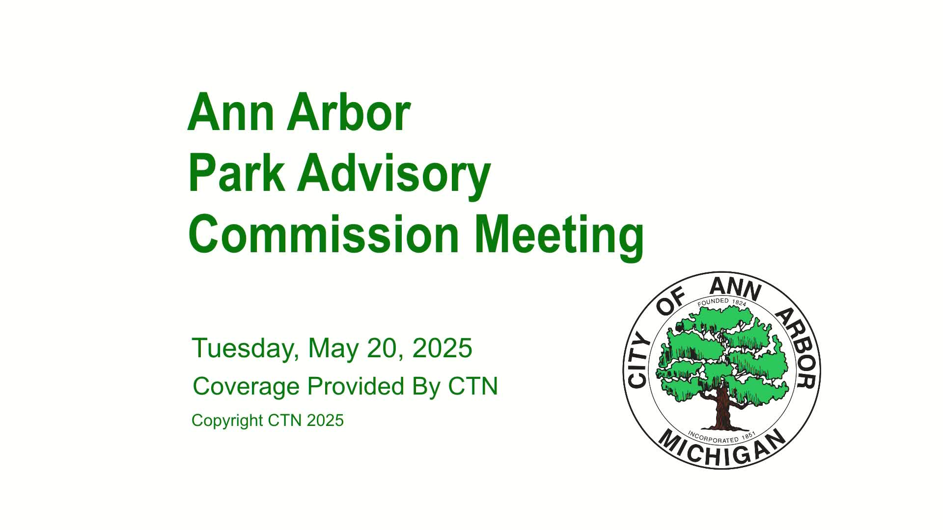 Thumbnail image for Park Advisory Commission Meeting 5/20/25