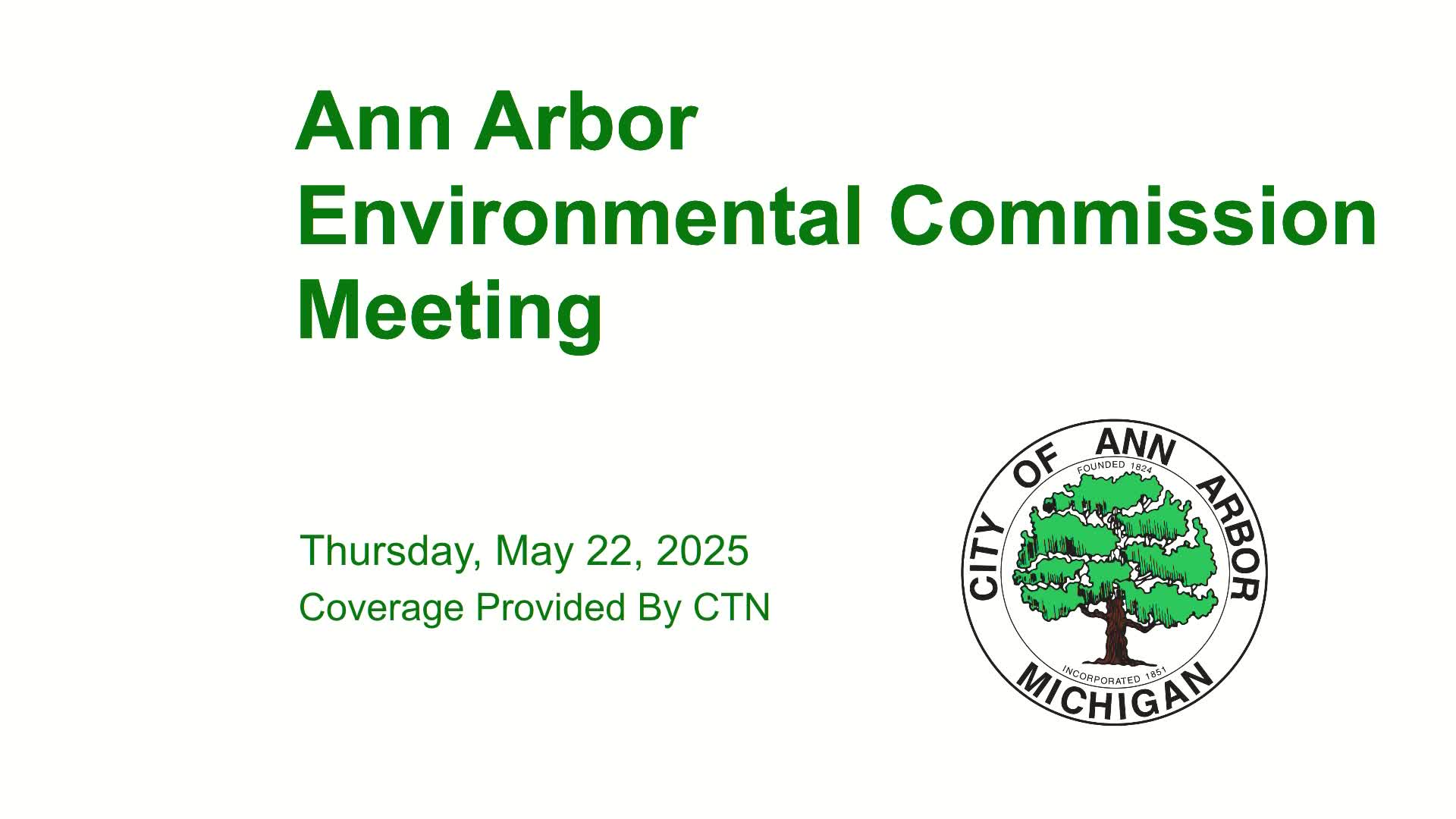 Thumbnail image for Environmental Commission Meeting 5/22/25