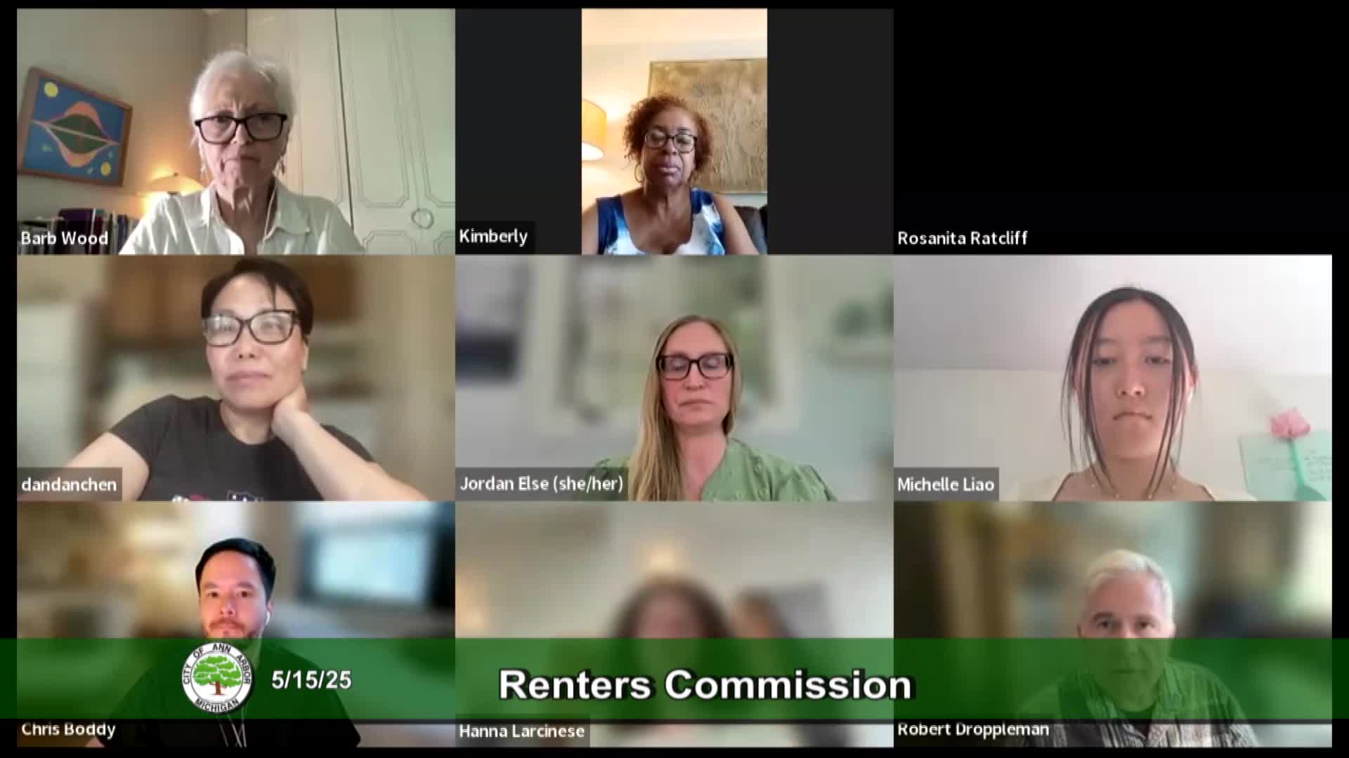 Thumbnail image for Renters Commission Meeting 5/15/25