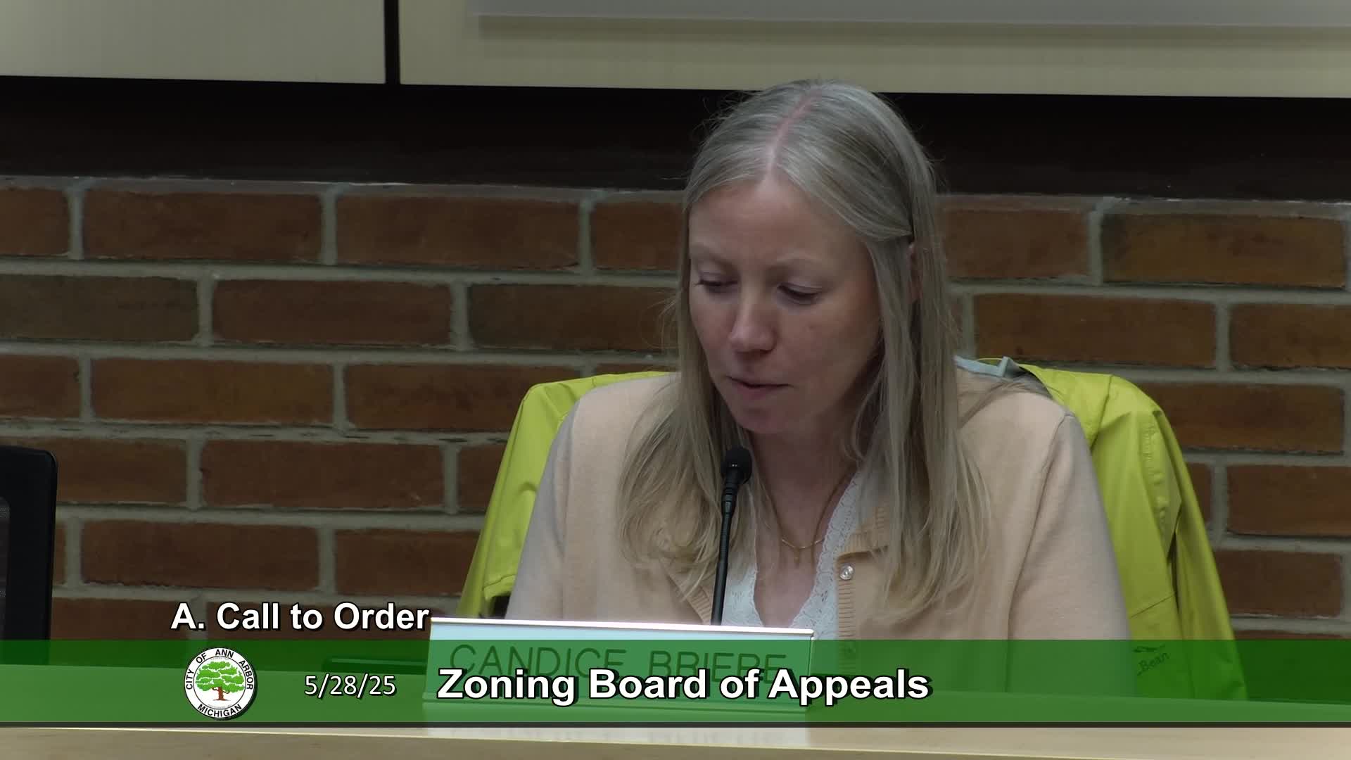 Thumbnail image for Zoning Board of Appeals Meeting 5/28/25
