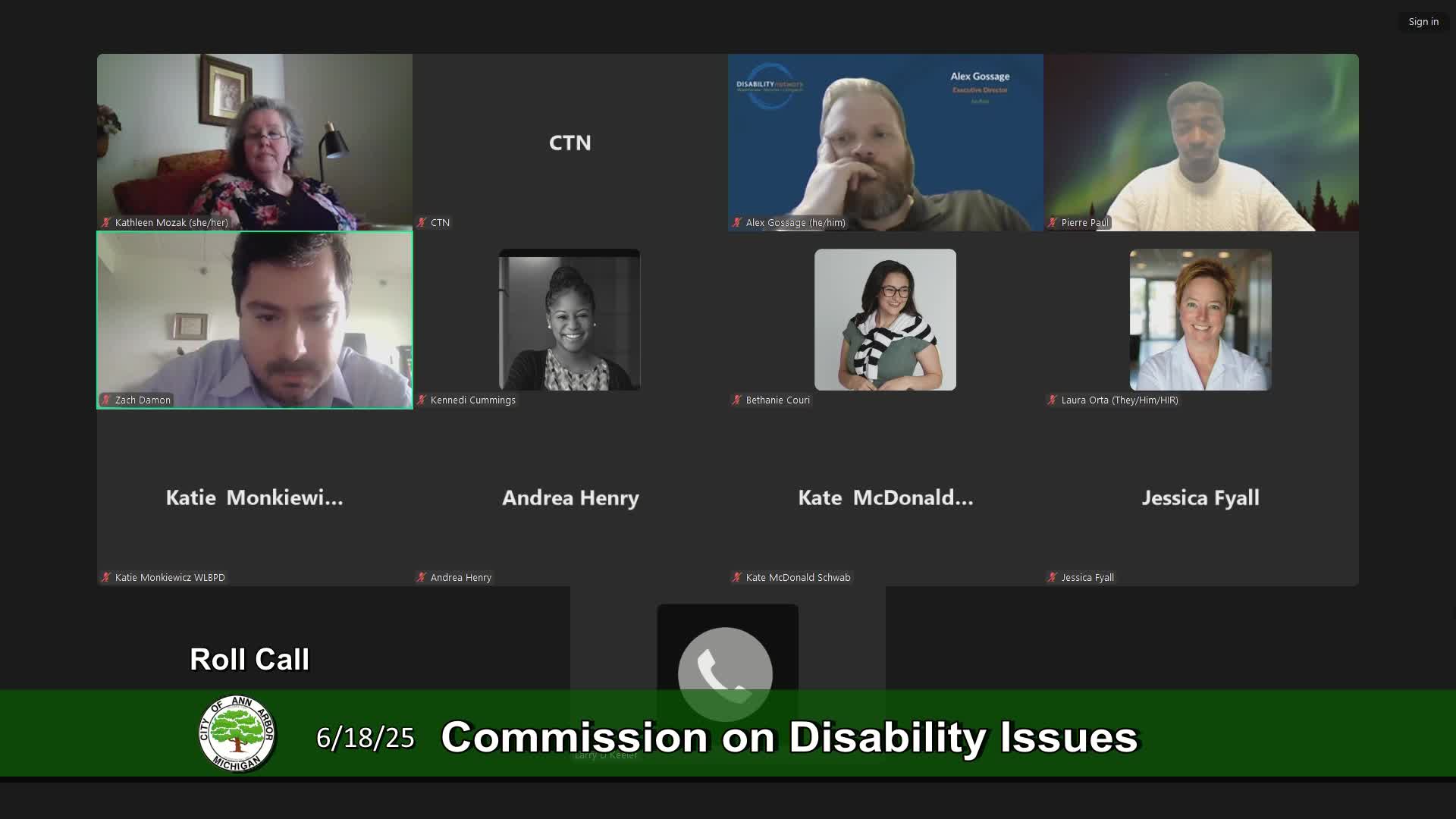 Thumbnail image for Commission on Disability Issues Meeting 6/18/25