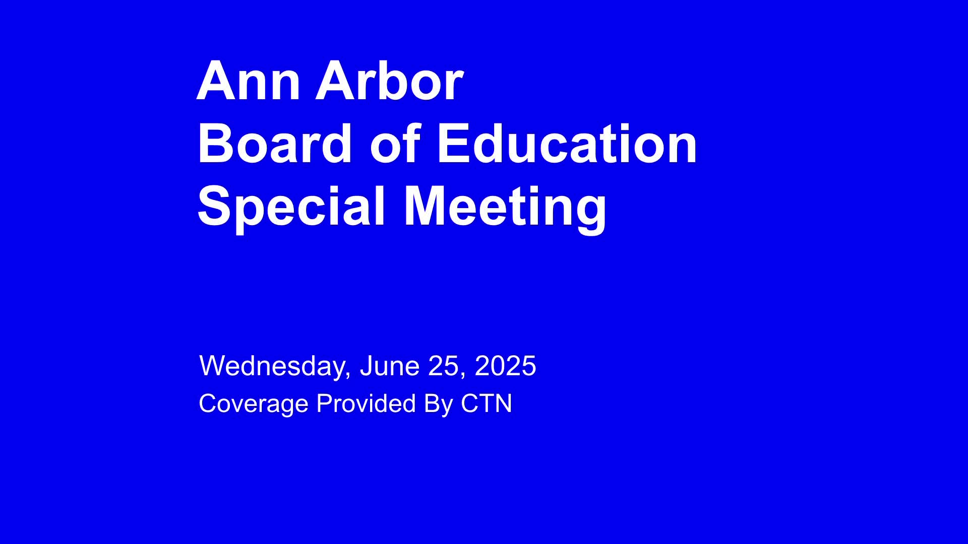 Thumbnail image for Board of Education Special Meeting 6/25/25
