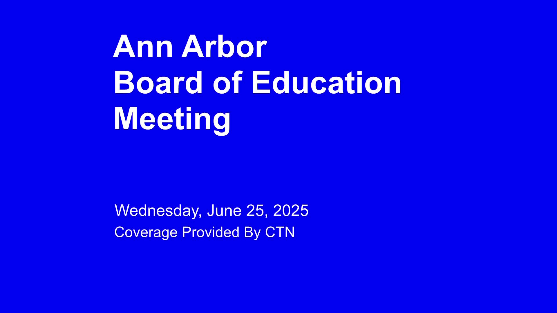 Thumbnail image for Board of Education Meeting 6/25/25