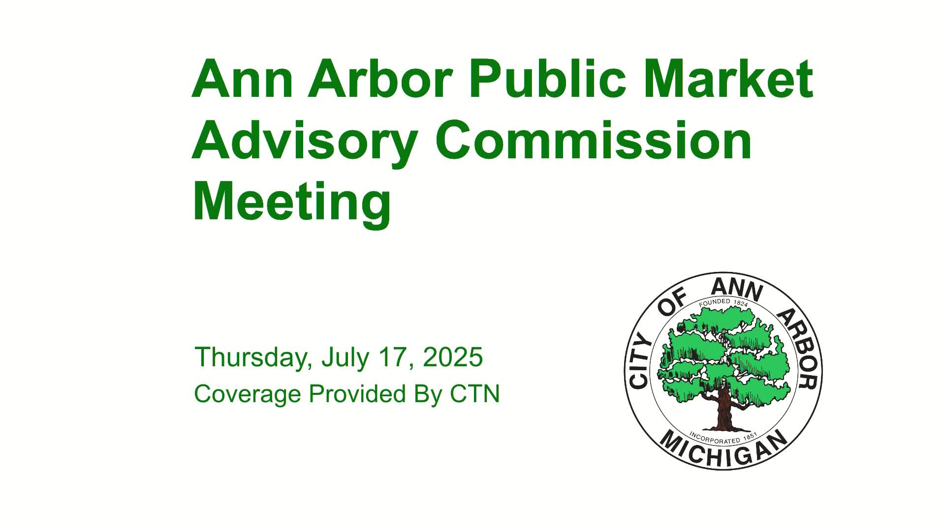 Thumbnail image for Public Market Advisory Commission Meeting 7/17/25