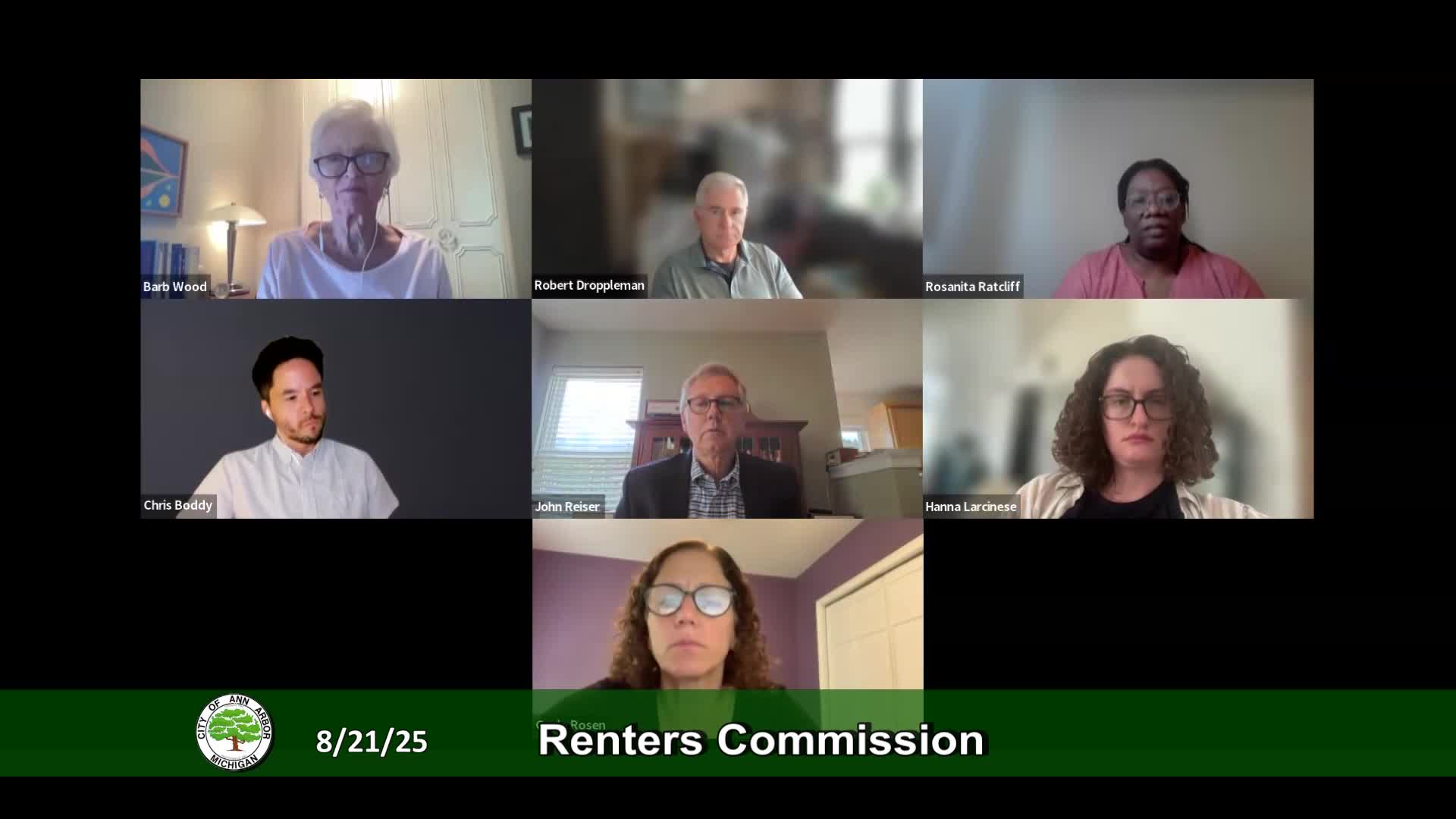 Thumbnail image for Renters Commission Meeting 8/21/25