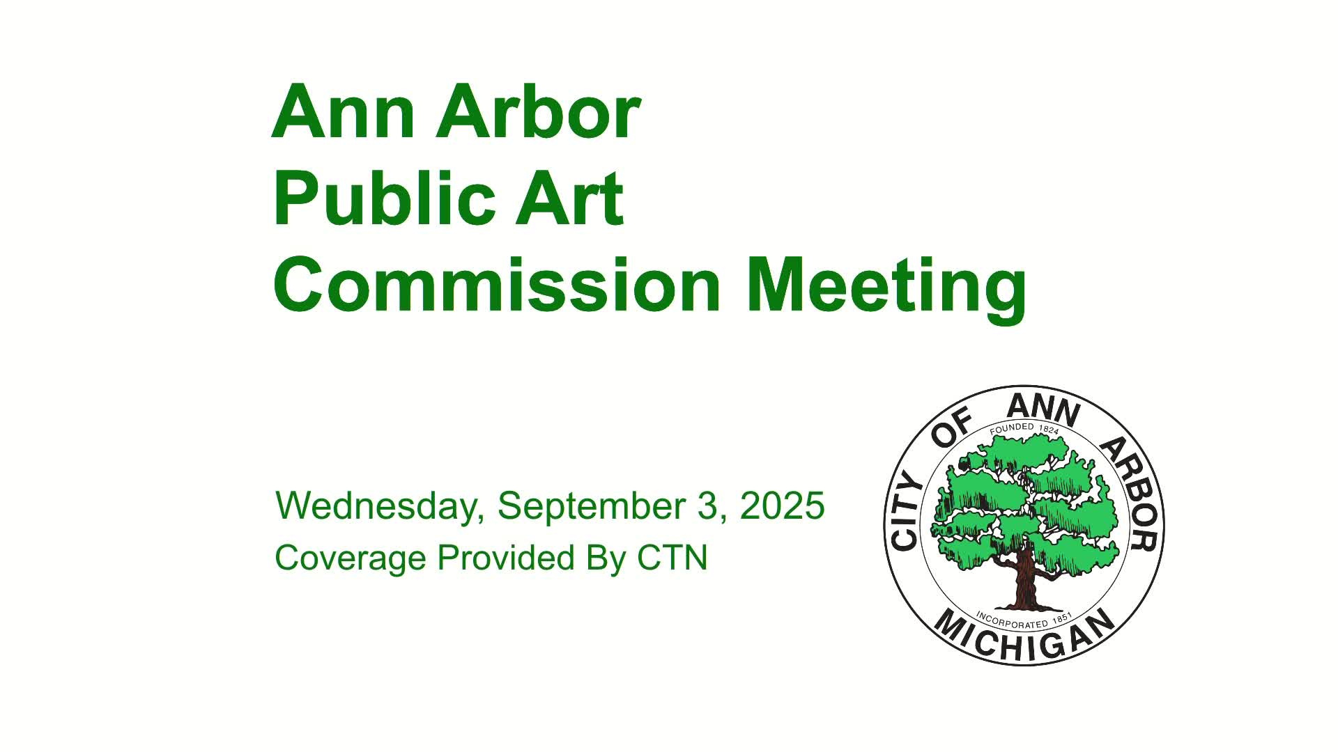 Thumbnail image for Public Art Commission Meeting 9/3/25