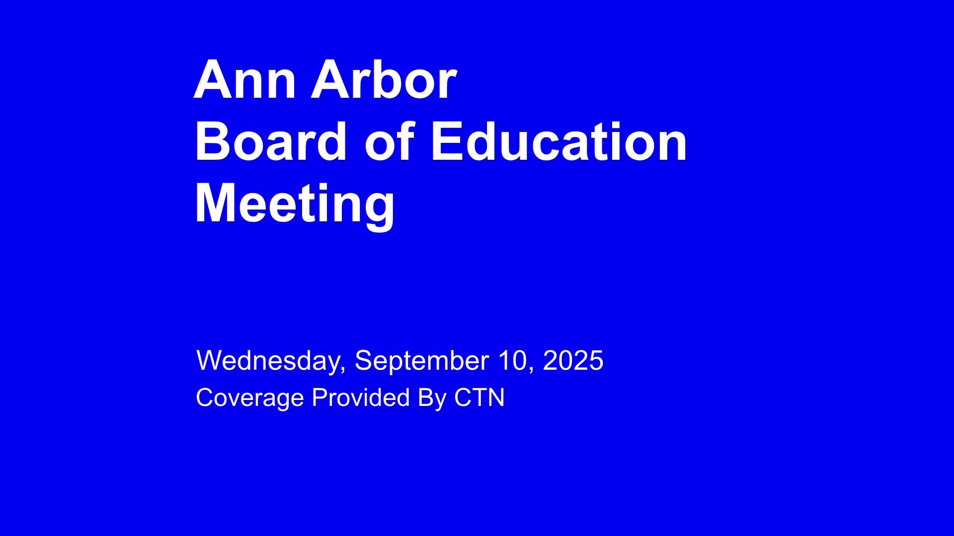 Thumbnail image for Board of Education Meeting 9/10/25